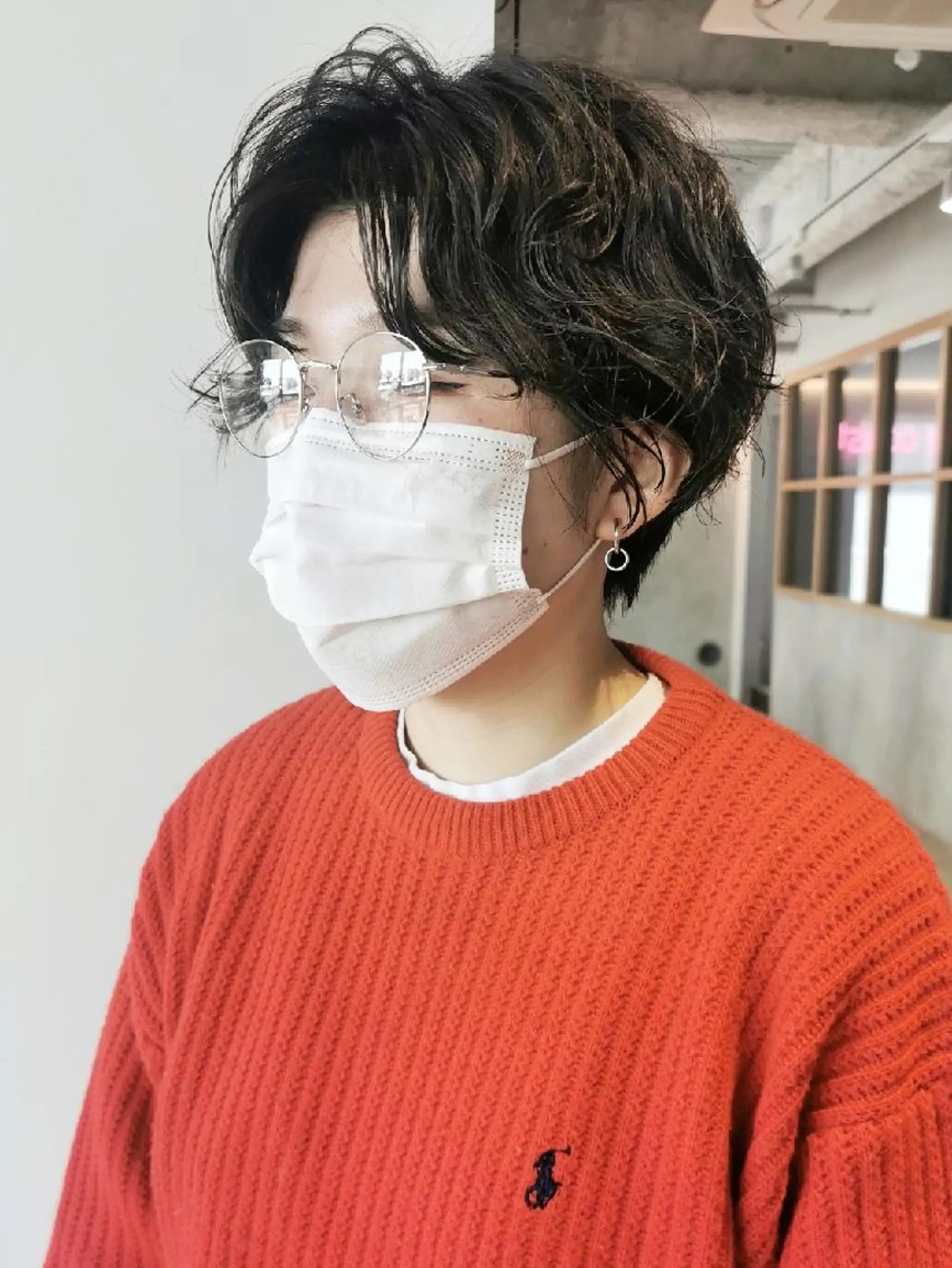 カラー パーマ ショート ショートヘア レイヤー/髪質改善カ ラ-🤍津田奈々美‎のヘアスタイル