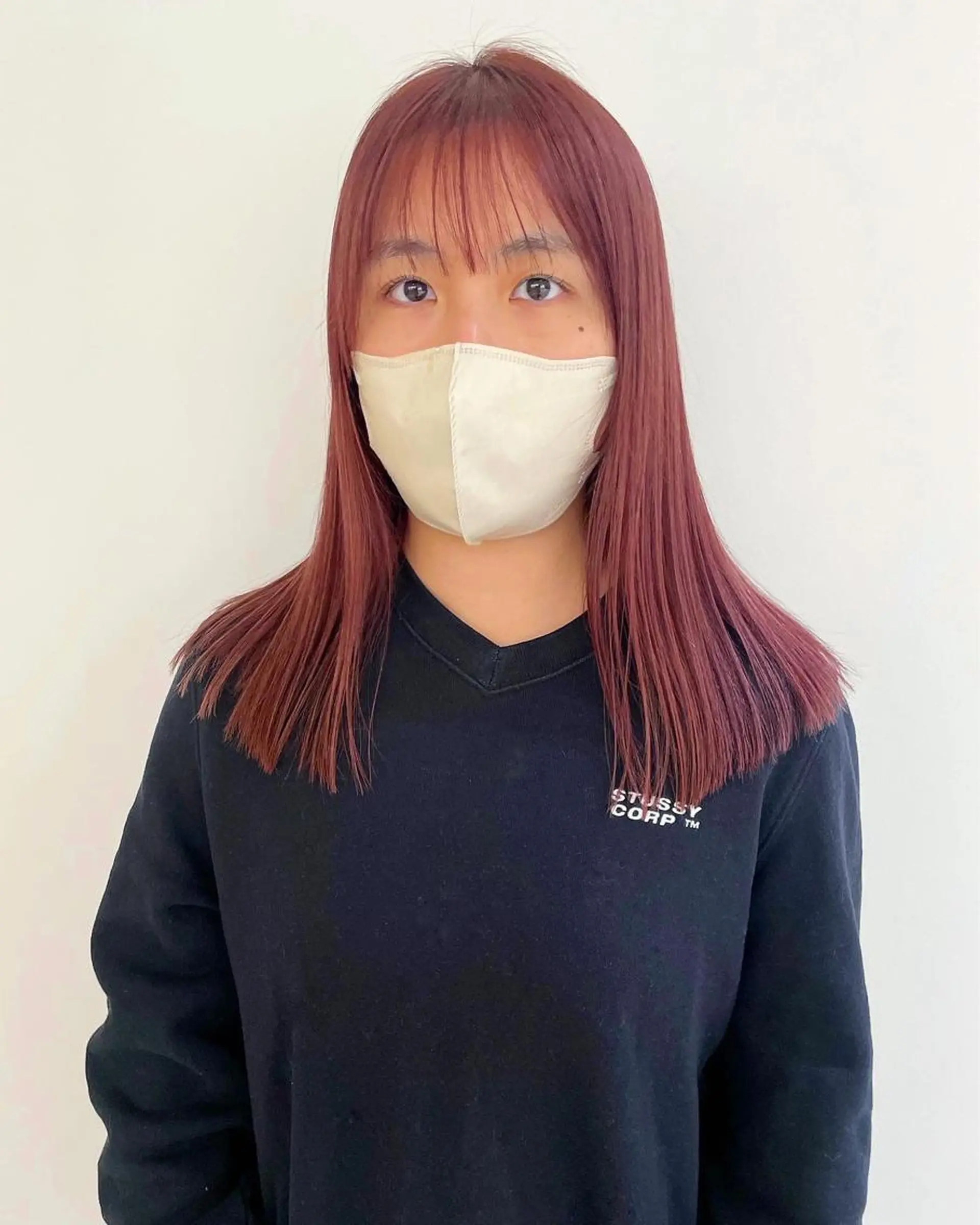 ミディアム カラー ブリーチ カット ヘアカラー iet.所属・ウルフ/ボブ/耳ツボ ジュエリー◎ricoのヘアスタイル