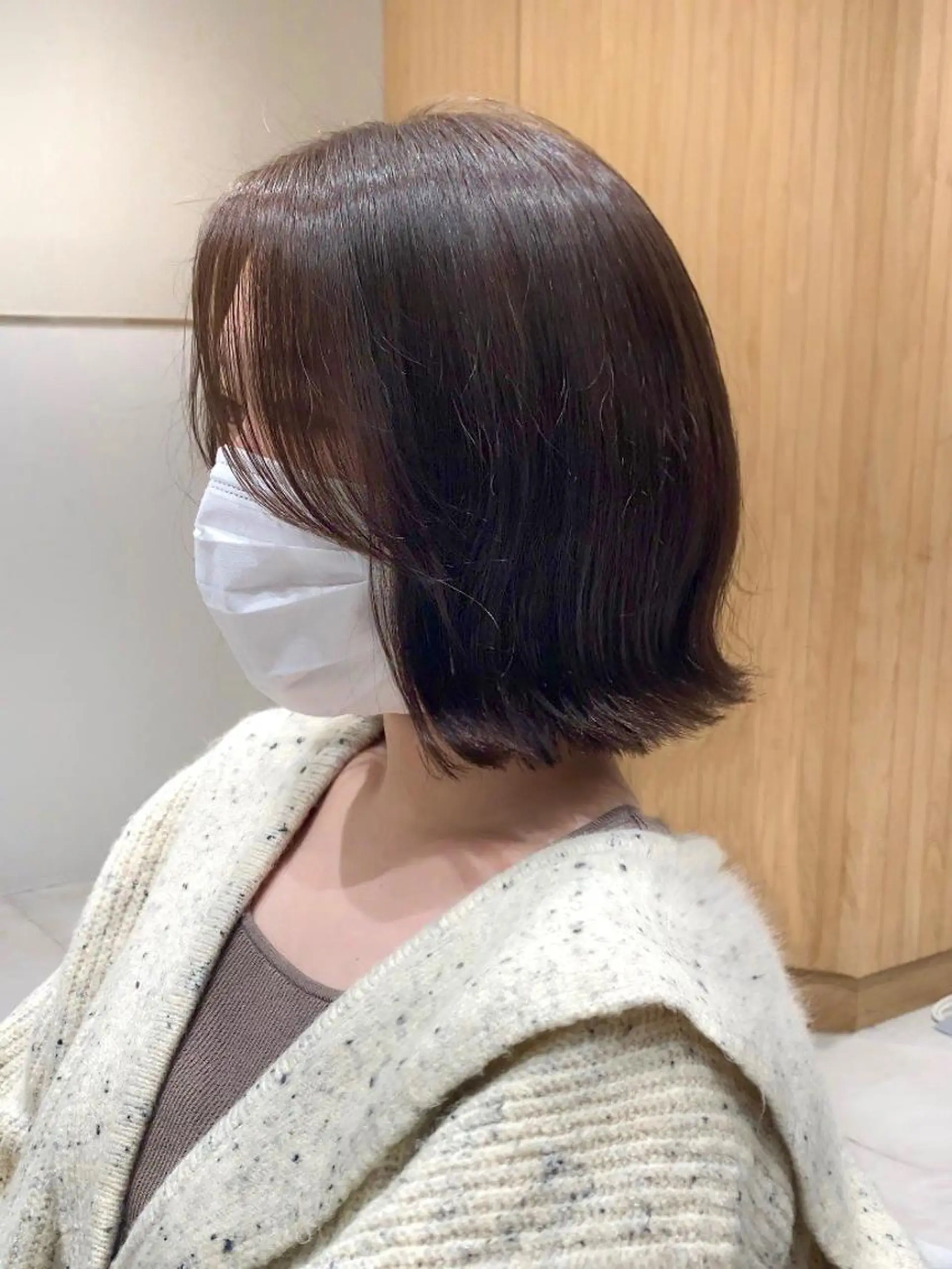 ミディアム カラー パーマ ヘアアレンジ 小野寺瑞希 /最小顔カットのヘアスタイル