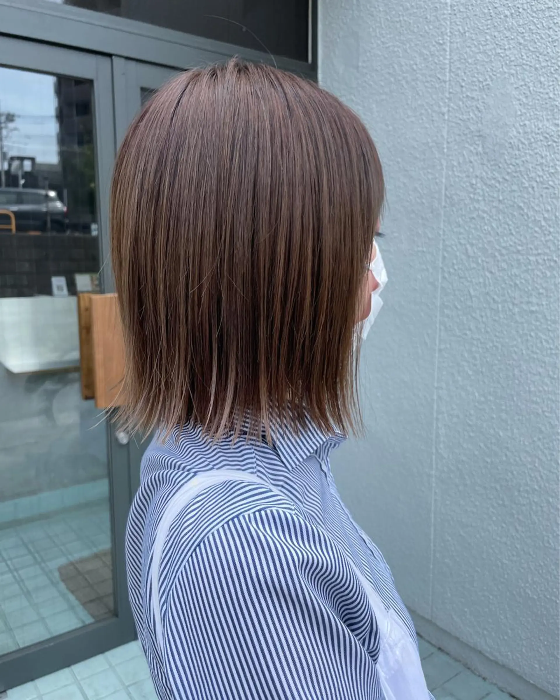 ショート カラー グレージュ ボブ 五十嵐 雄毅のヘアスタイル