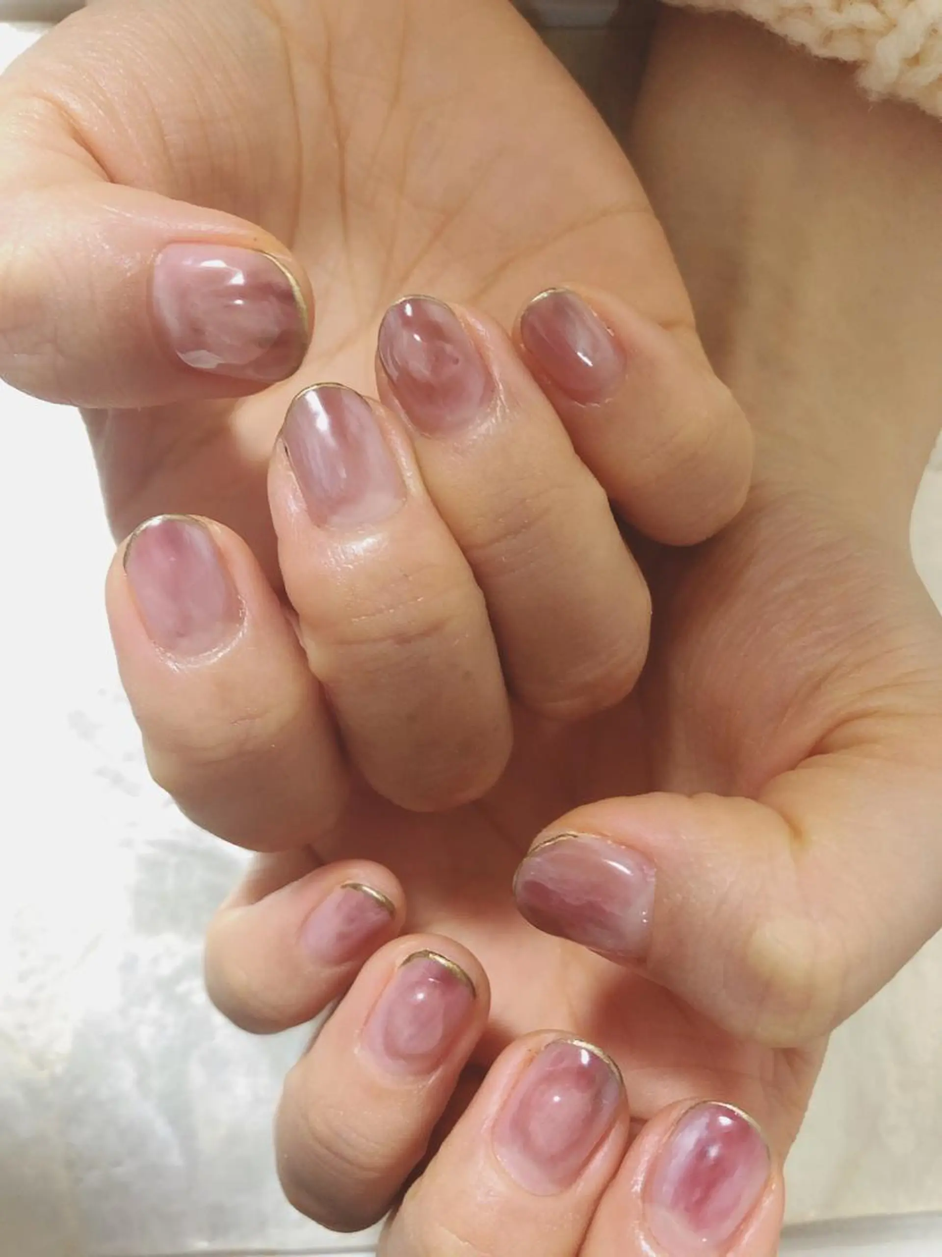 ネイル ニュアンスネイル ぷっくりネイル kiki nail 二子玉川のネイルデザイン