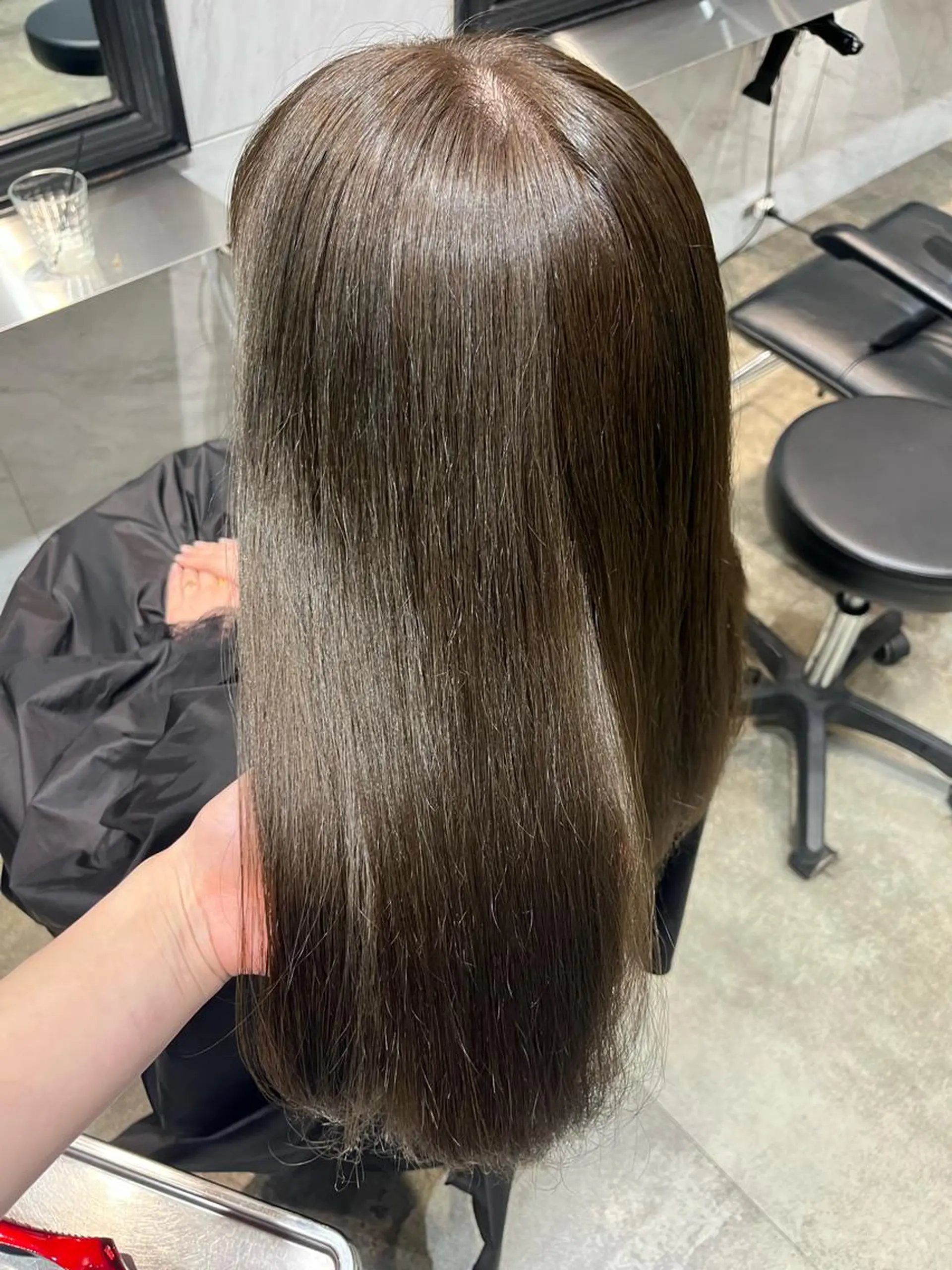 ロング カラー ベージュカラー オリーブベージュ littlenene /たちばなのヘアスタイル