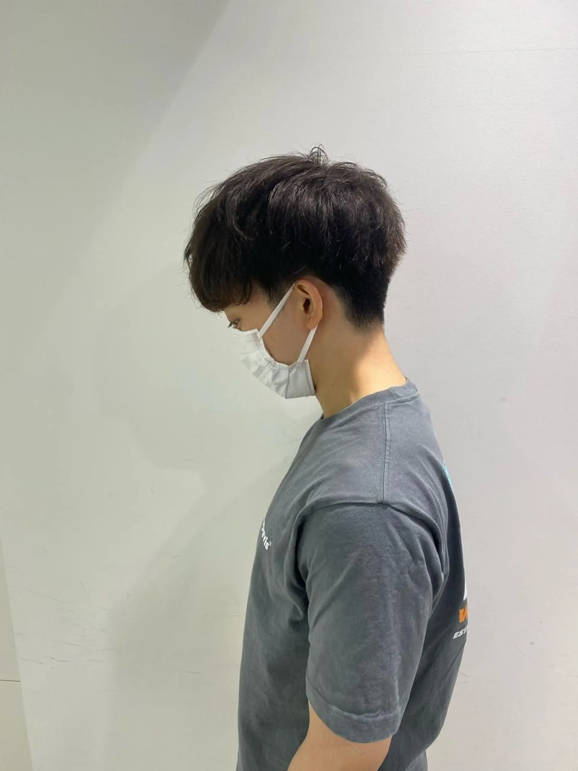 ミディアム カラー メンズ キッズ 川崎1メンズパーマ師 🌀岩﨑弘成🌀のヘアスタイル