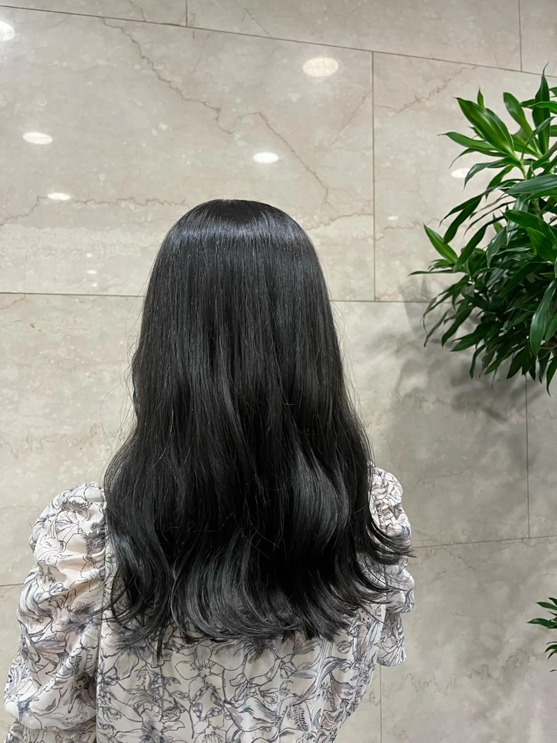 カラー カット ヘアカラー トリートメント えんぐちとも／透明感 カラー／博多ボブのヘアスタイル