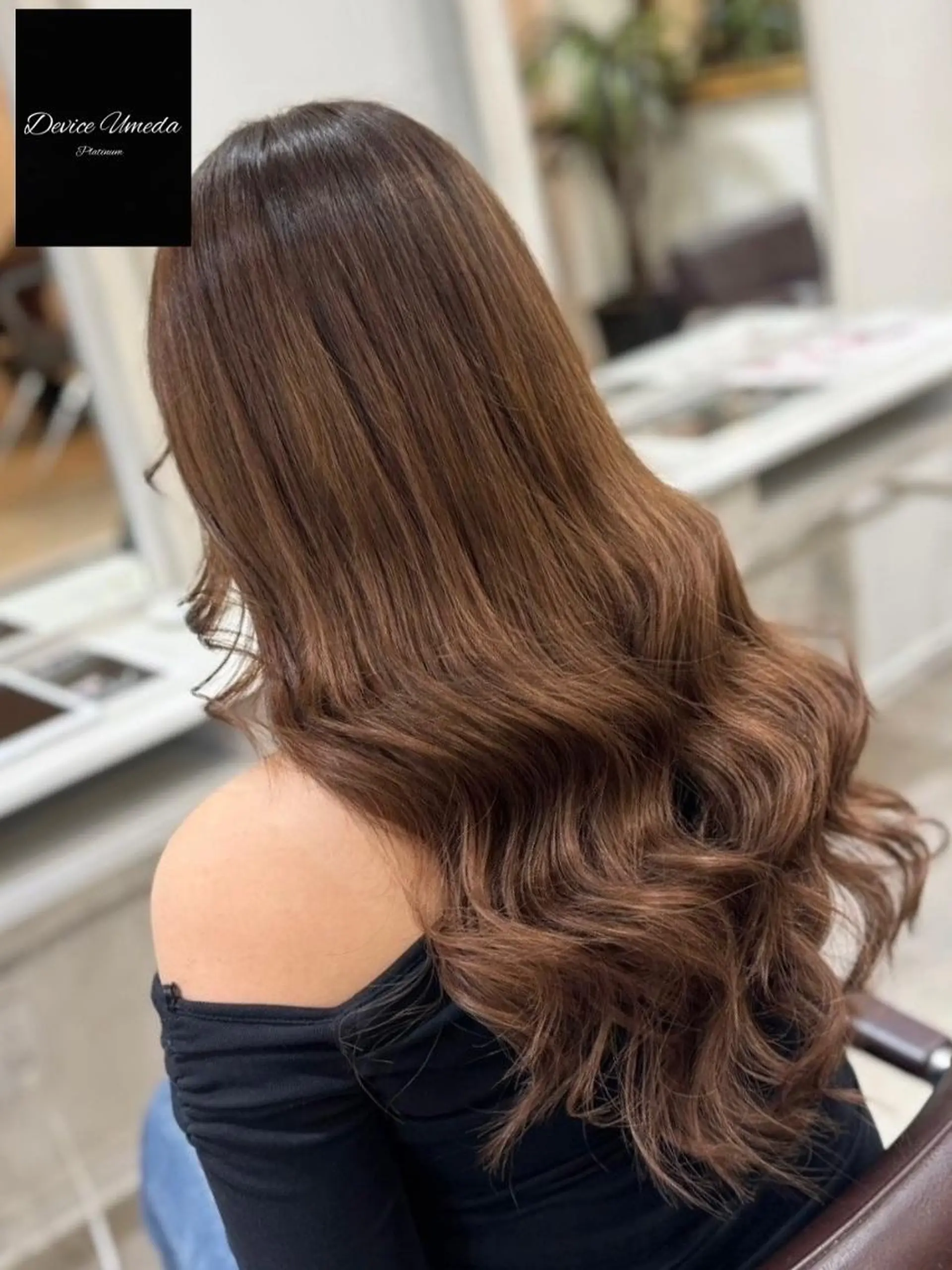 ロング カラー ヘアアレンジ エクステ トリートメント エクステ エクステ地域最安値★ Device梅田のヘアスタイル