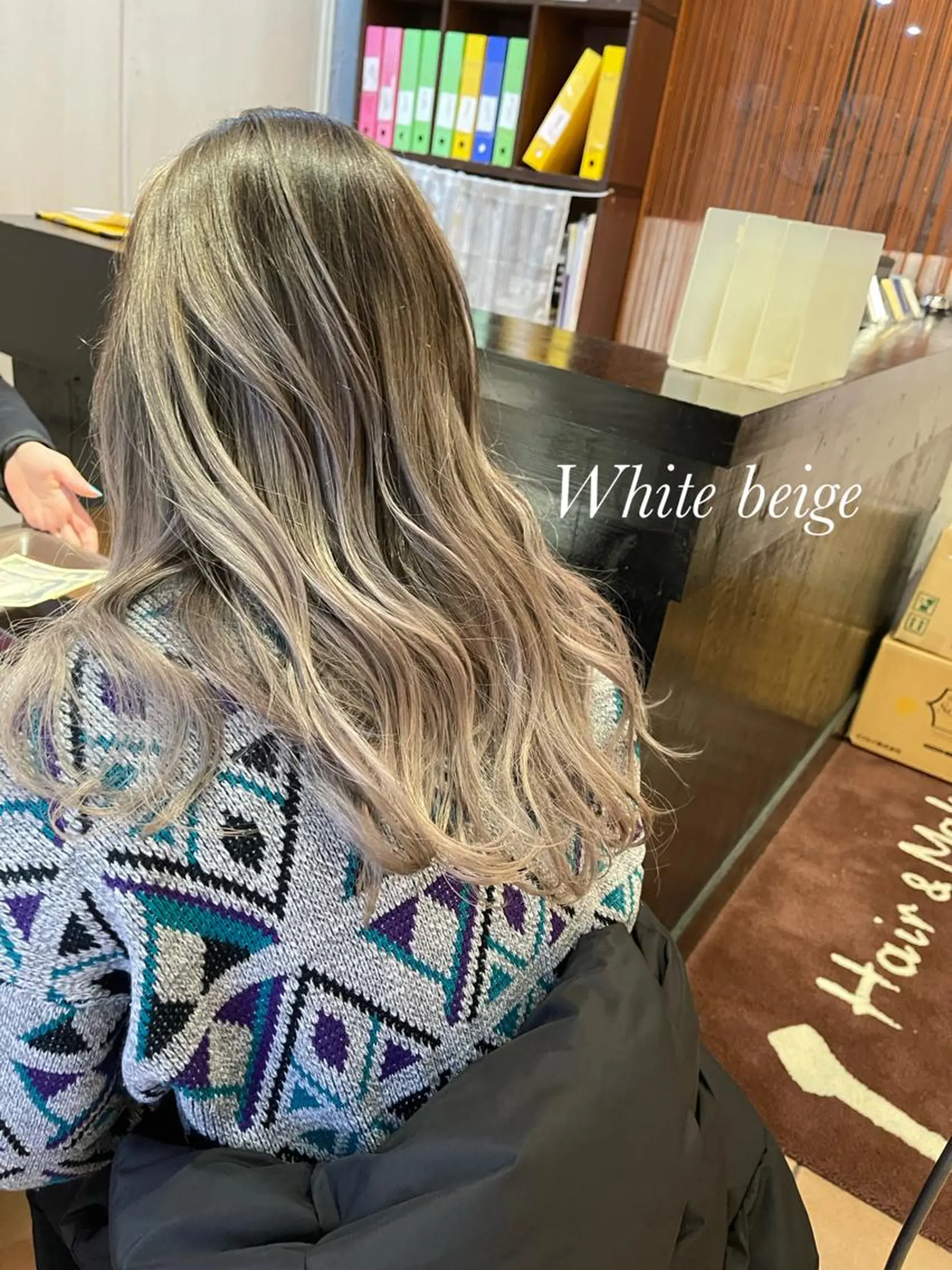 ロング カラー バレイヤージュ ブリーチ レイヤーカット カット ヘアカラー トリートメント Che'ri所属・海外レイヤー/ レイヤーカット/和田のヘアスタイル