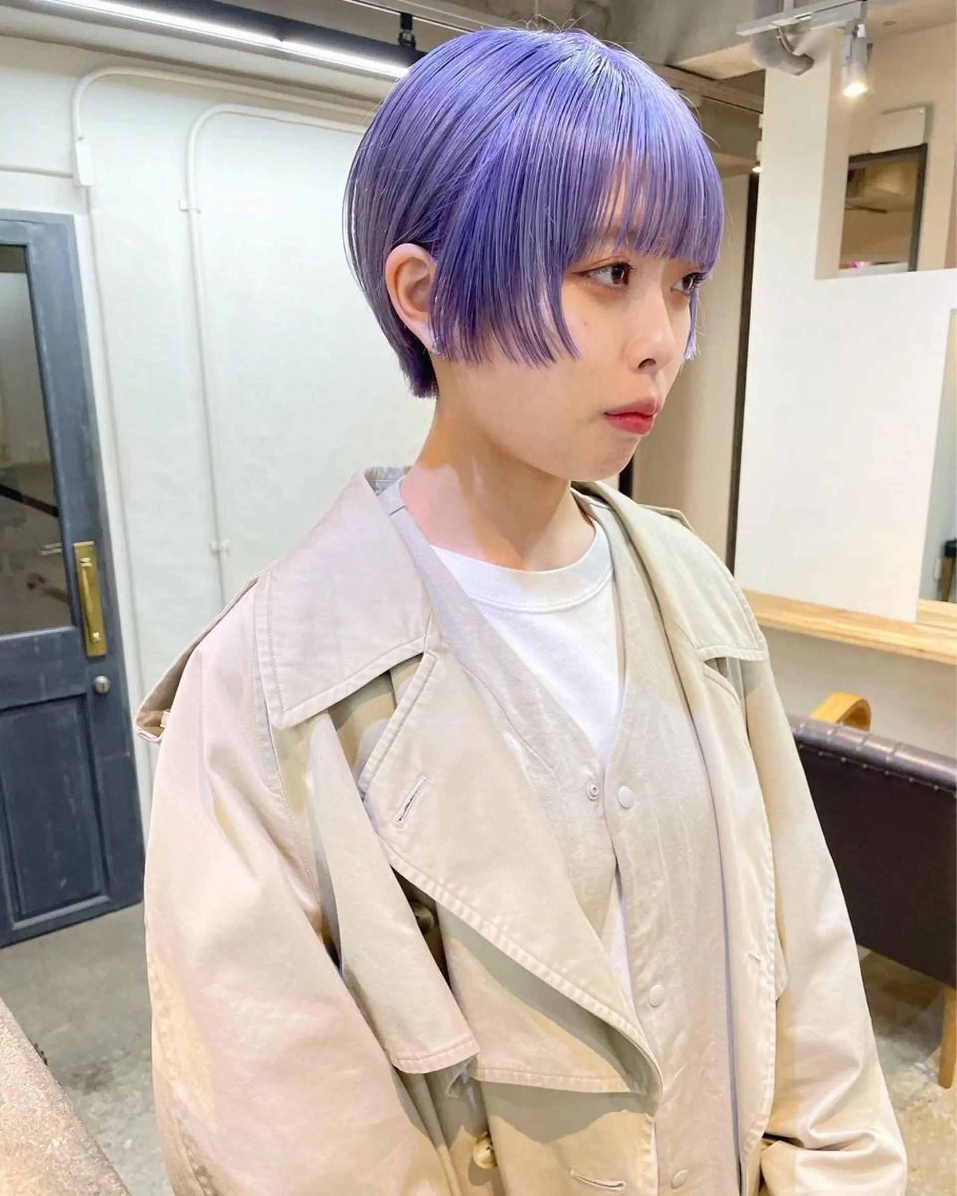 ショート カラー ヘアアレンジ 丸山渉/パーマ エフェクトブリーチのヘアスタイル