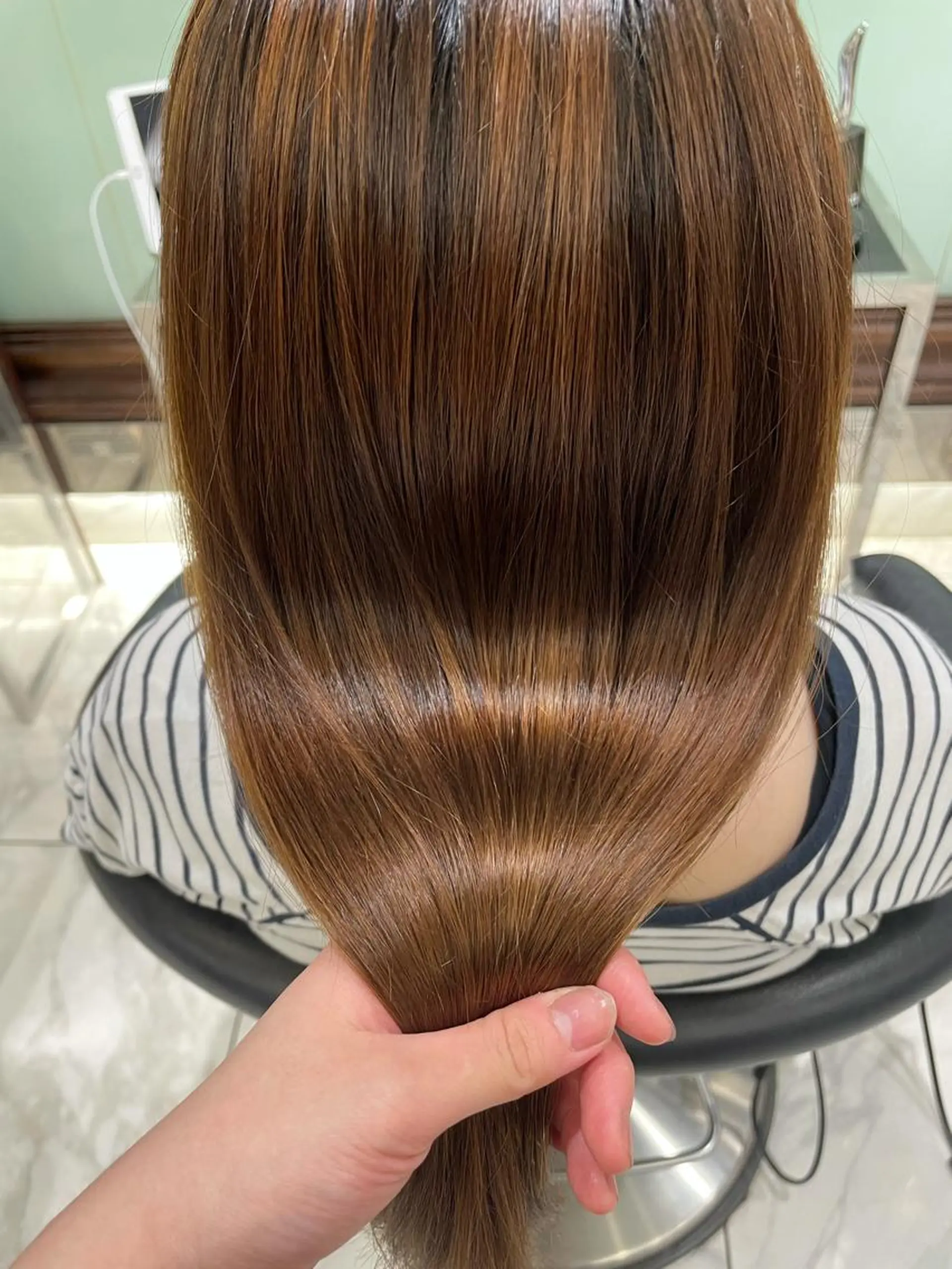 ロング 韓国風パーマ/ヘア セット/店長みづきのヘアスタイル