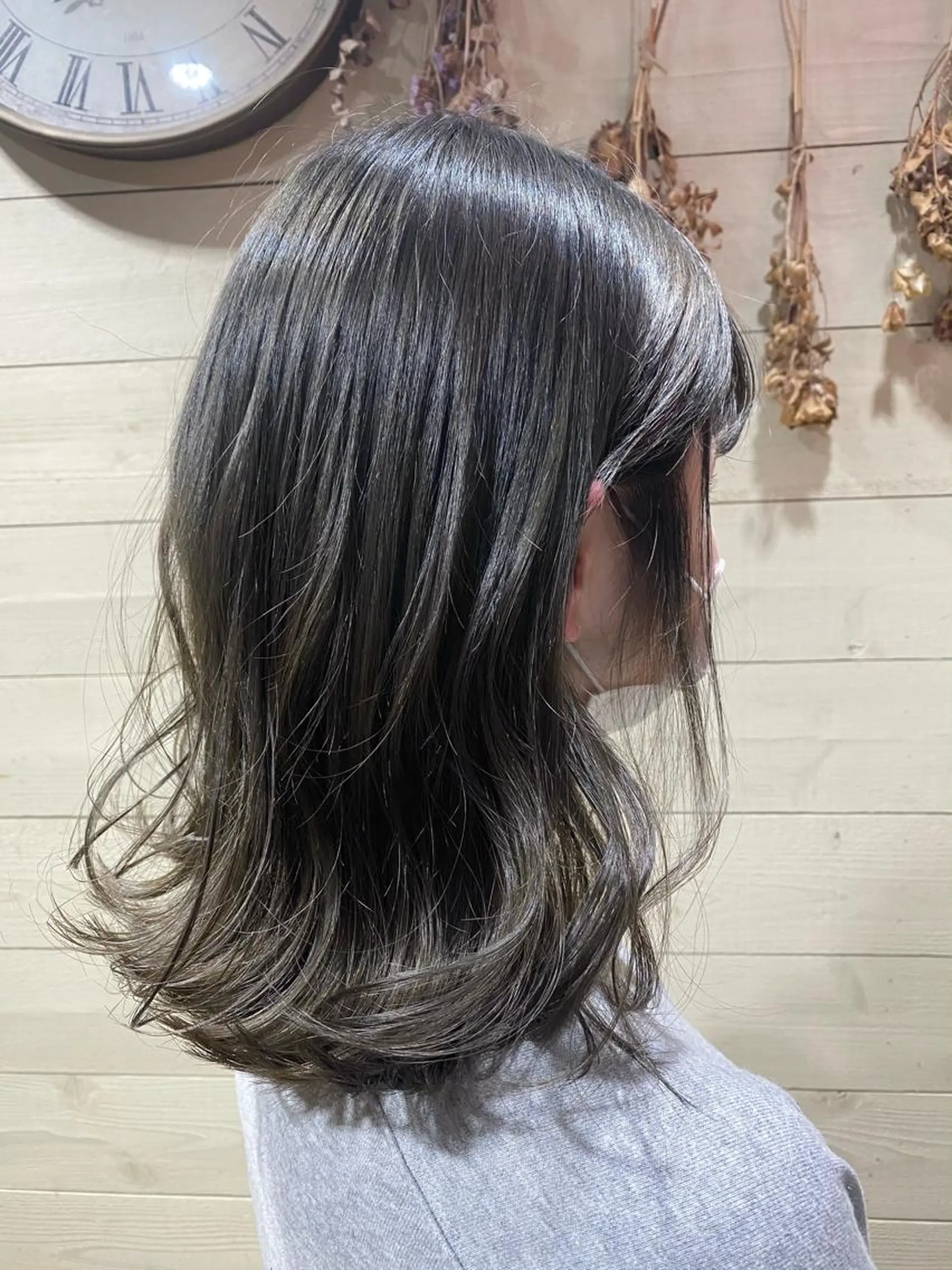 ミディアム カラー ヘアアレンジ ミズタ マイのヘアスタイル