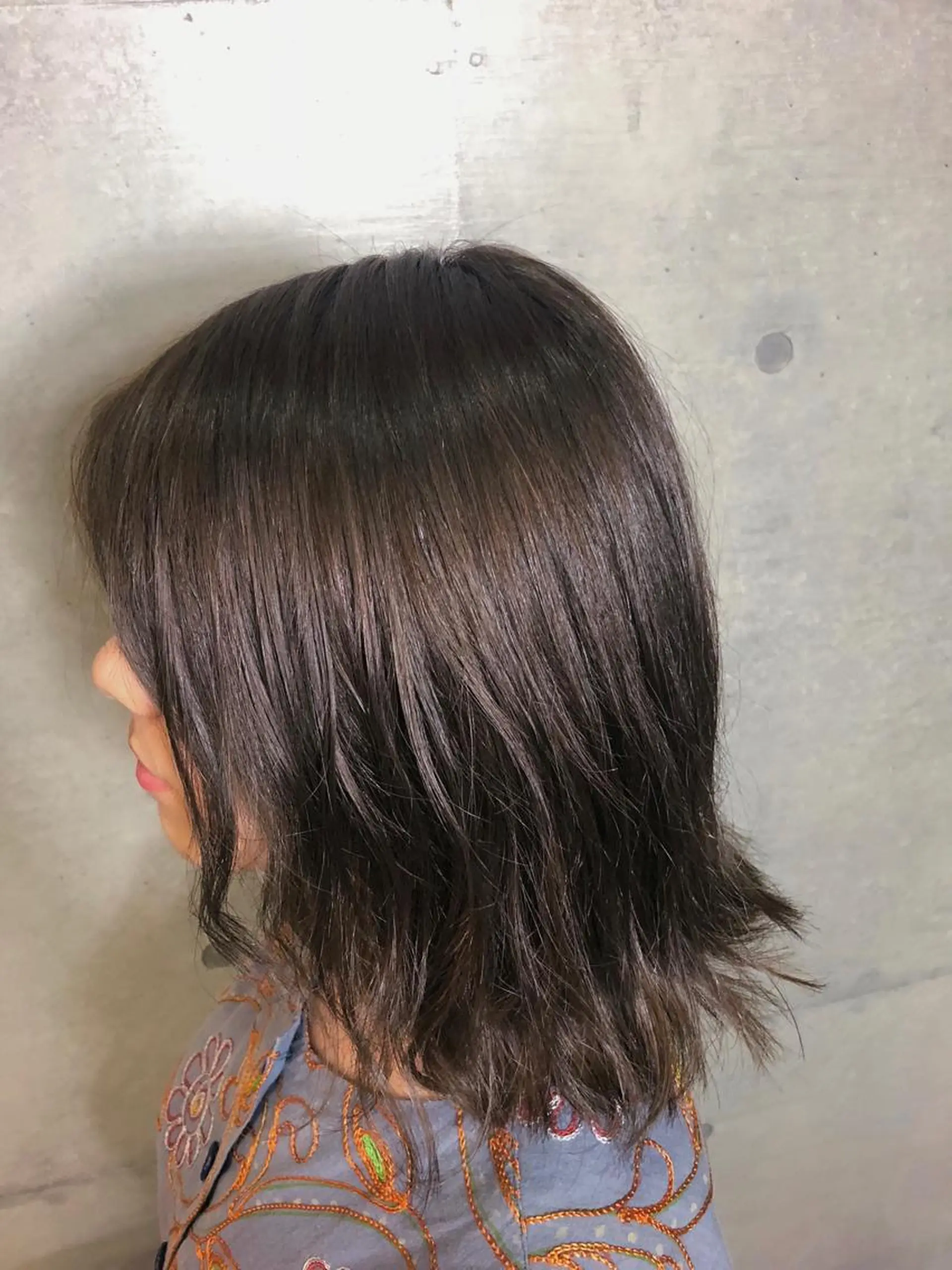 ミディアム 店長　ショート& パーマ　坂本のヘアスタイル