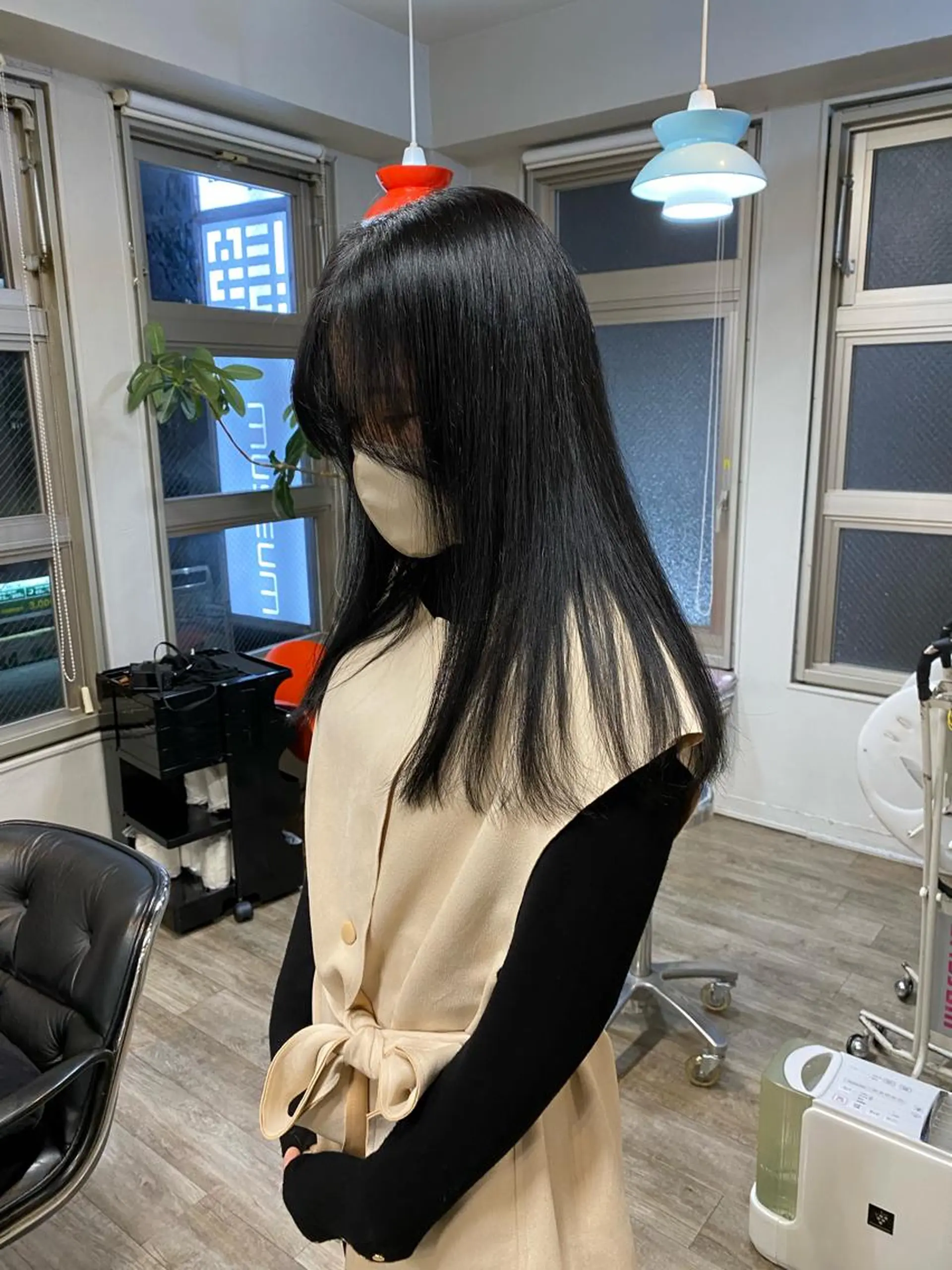 カラー 学生 ヘアカラー トリートメント や ぎ /神戸美容室 /顔まわりレイヤーのヘアスタイル
