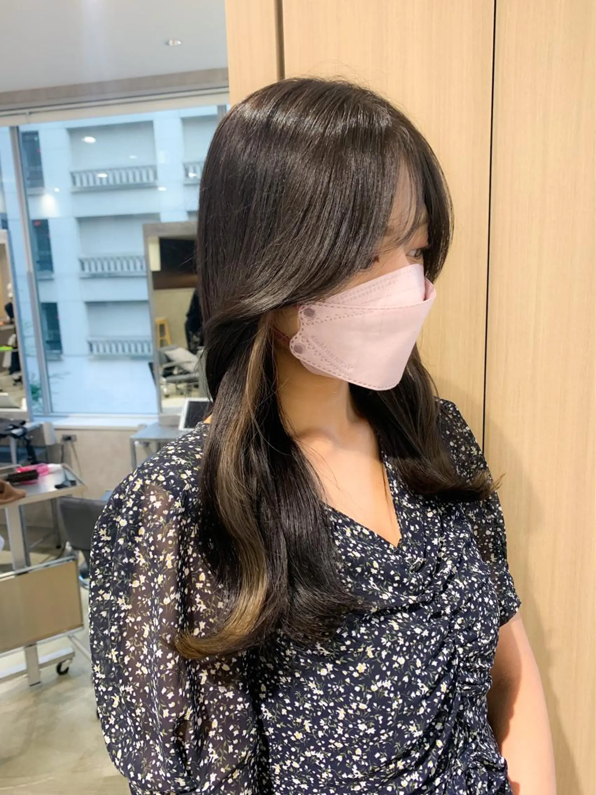 ロング カラー パーマ ヘアアレンジ インナーカラー くびれヘア カット ヘアカラー トリートメント ハッシュカット/韓国 レイヤー/Unaのヘアスタイル