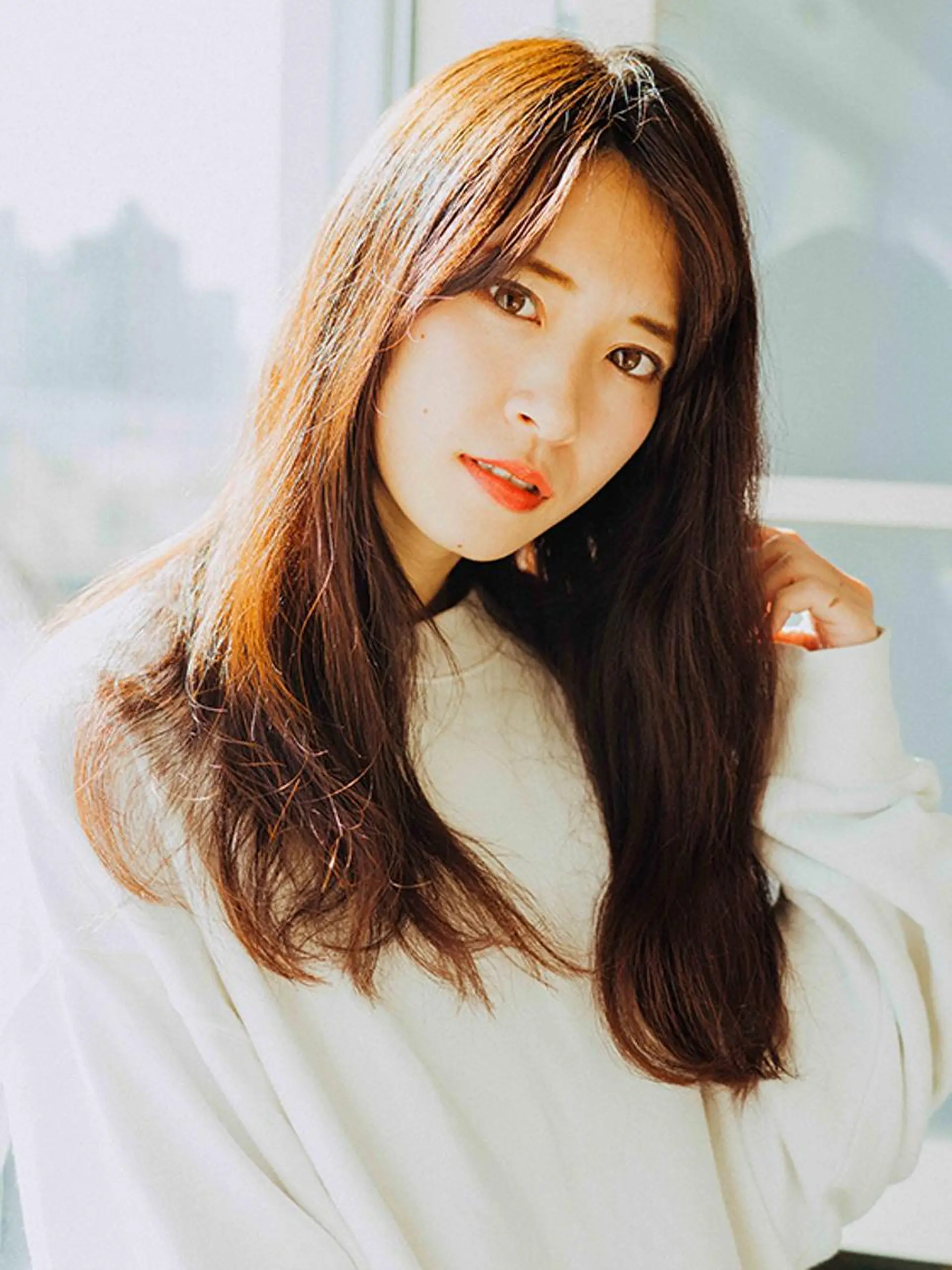 ロング カラー ヘアカラー トリートメント 丹生 滉太のヘアスタイル