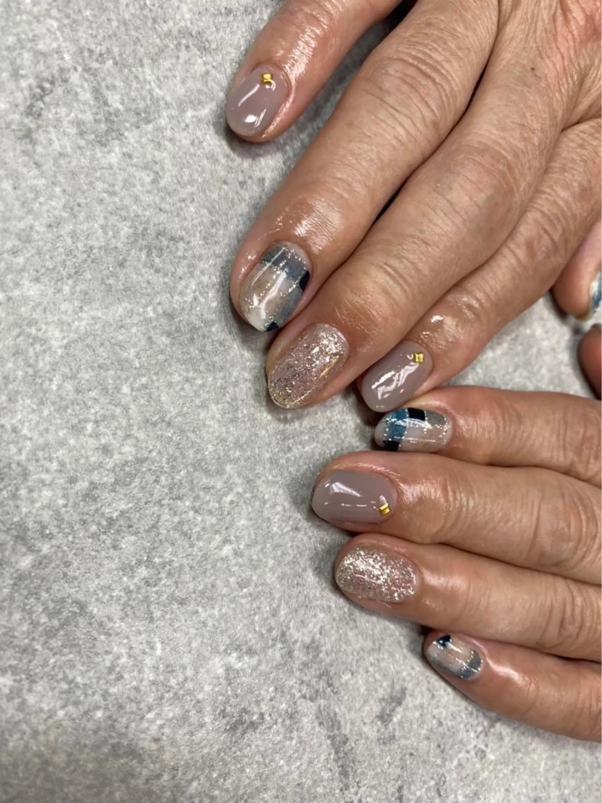 ネイル アートネイル フレンチネイル ジェルネイル ガラスフレンチ グラデーション ハンドネイル ハンドケア FASTNAIL PLUS 新宿店のネイルデザイン