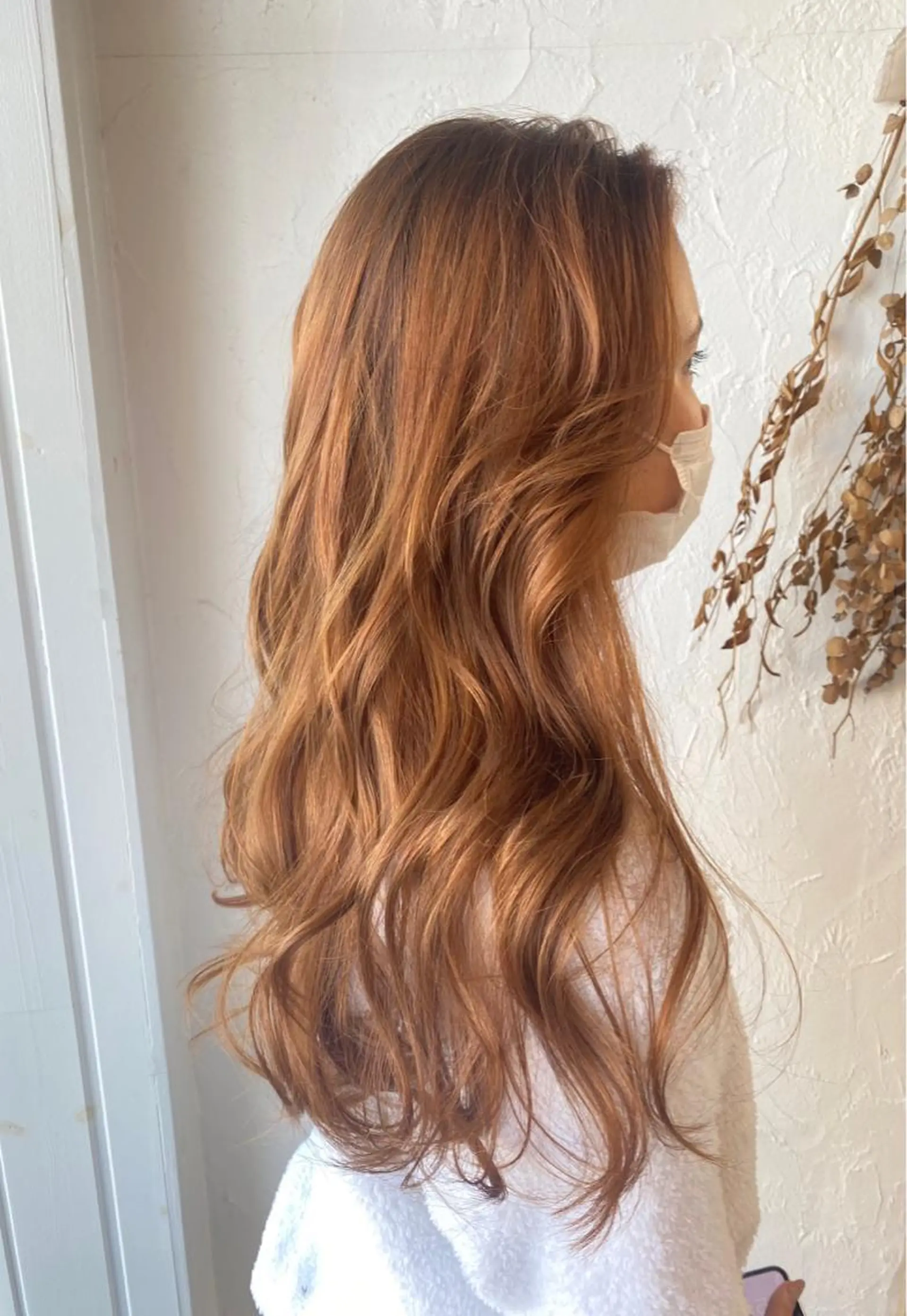 ロング カラー パーマ 美容室 ソンリエのヘアスタイル