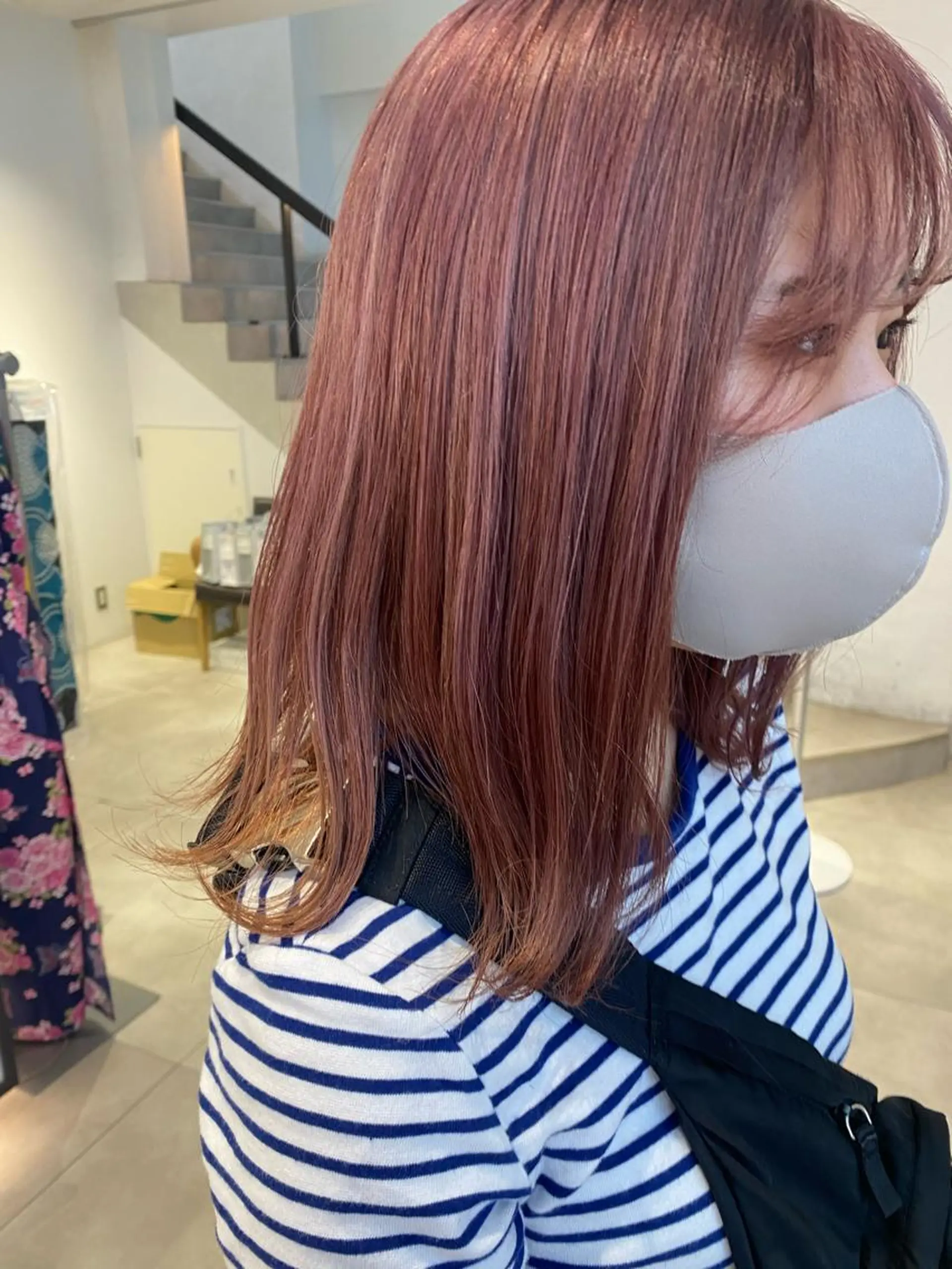 セミロング カラー 顔周りカット/透明感 カラー✂️MEIのヘアスタイル
