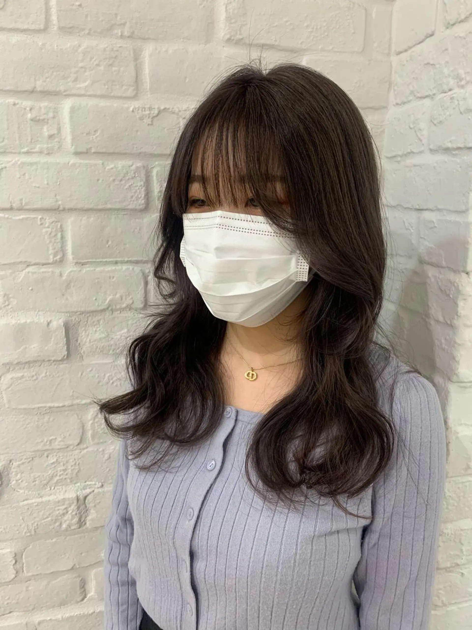 セミロング カット ヘアカラー 最新韓国本場ヘア 🇰🇷榎本明日香のヘアスタイル