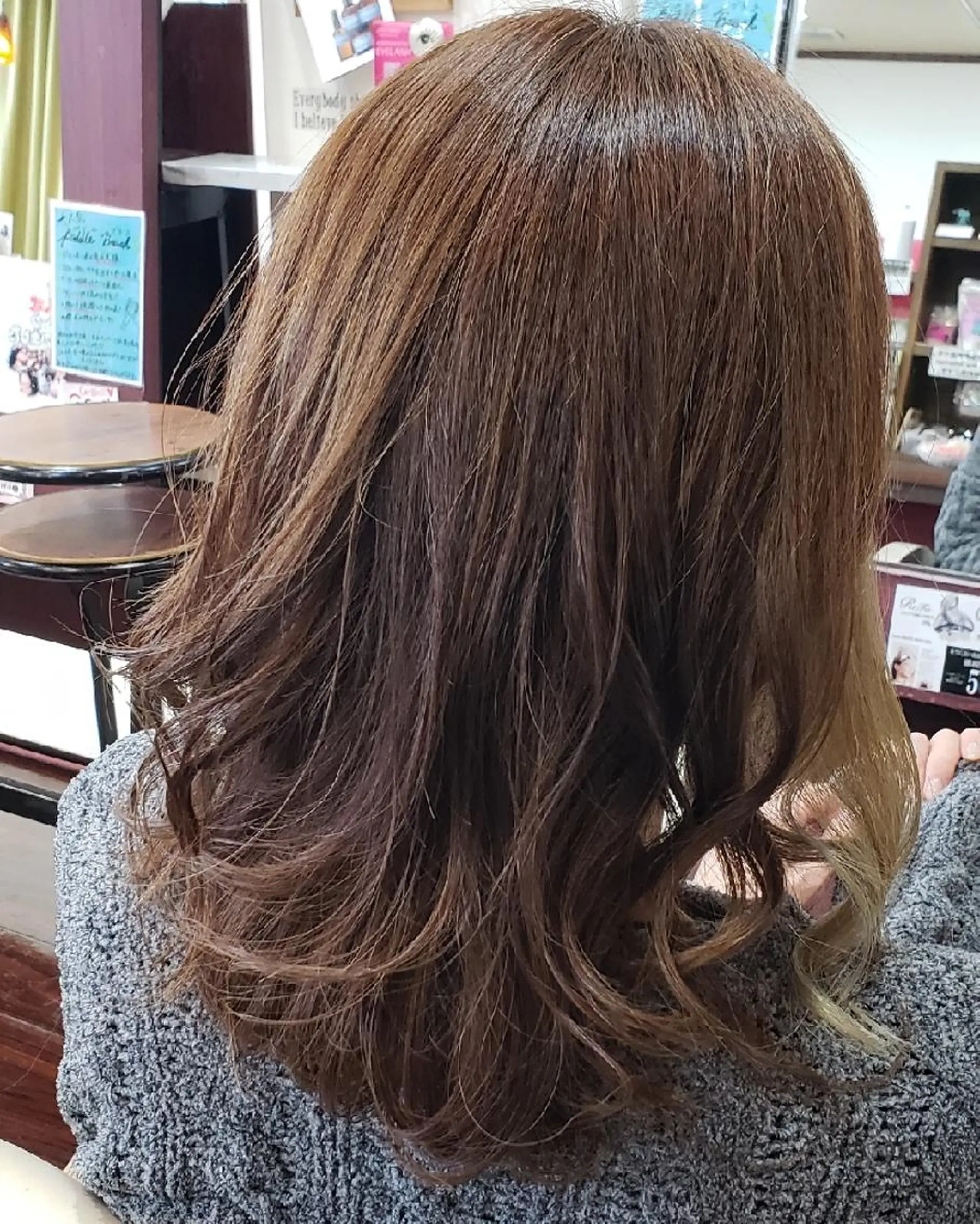 ミディアム カット ヘアカラー トリートメント 山田 一輝のヘアスタイル