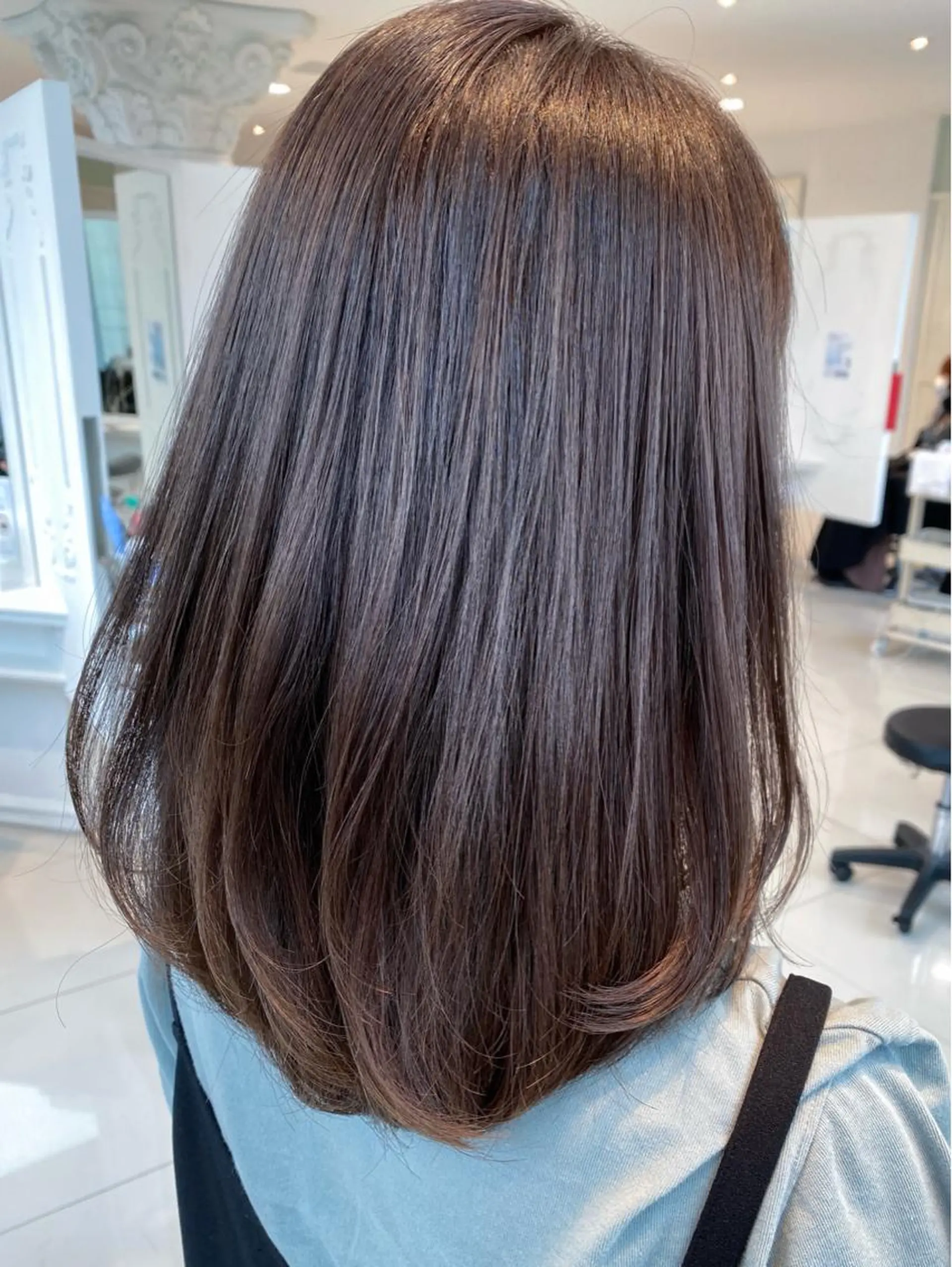 ミディアム カラー パーマ トリートメント 杉崎 秀弥のヘアスタイル