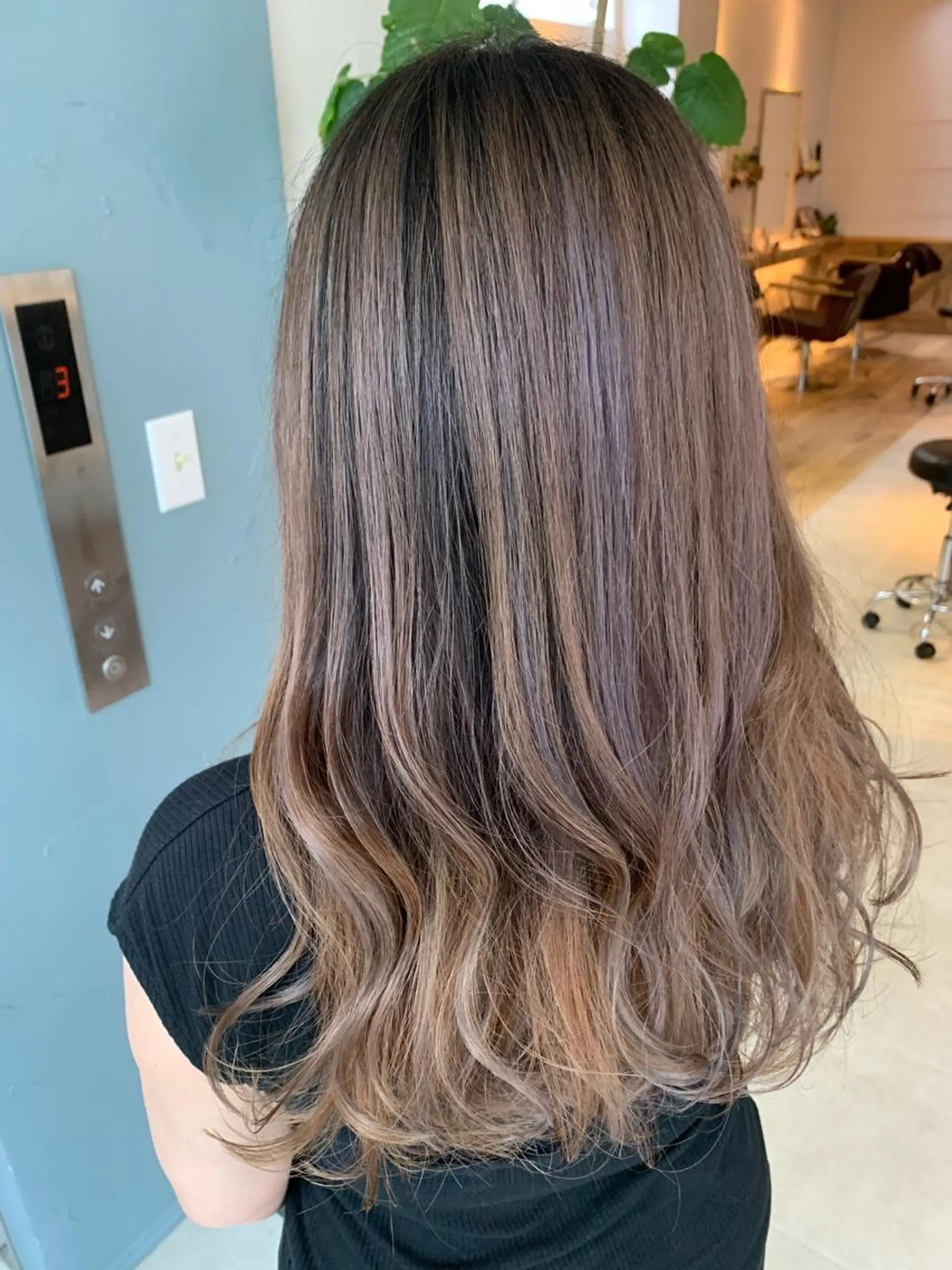 ロング カラー カット ヘアカラー トリートメント 船津武俊 フナツタケトシのヘアスタイル