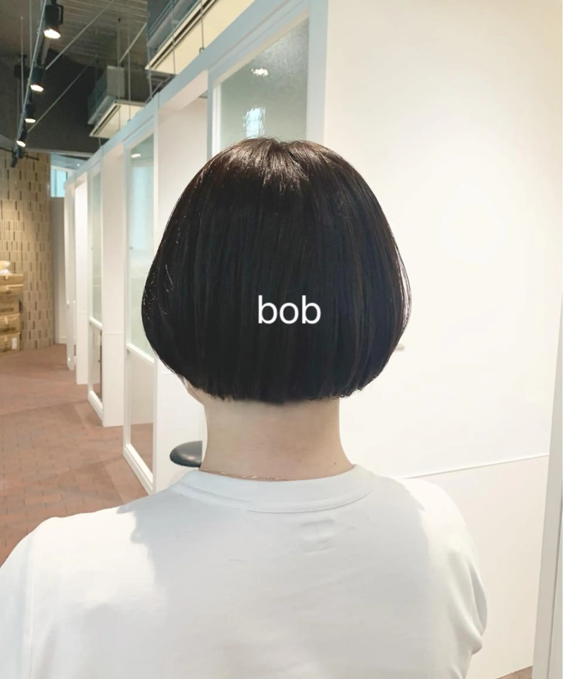 ショート ヘアアレンジ オン眉 GO TODAY SHAiRE SALON 梅田店所属・柔らかくすみカラー ボブ/ショートのヘアスタイル