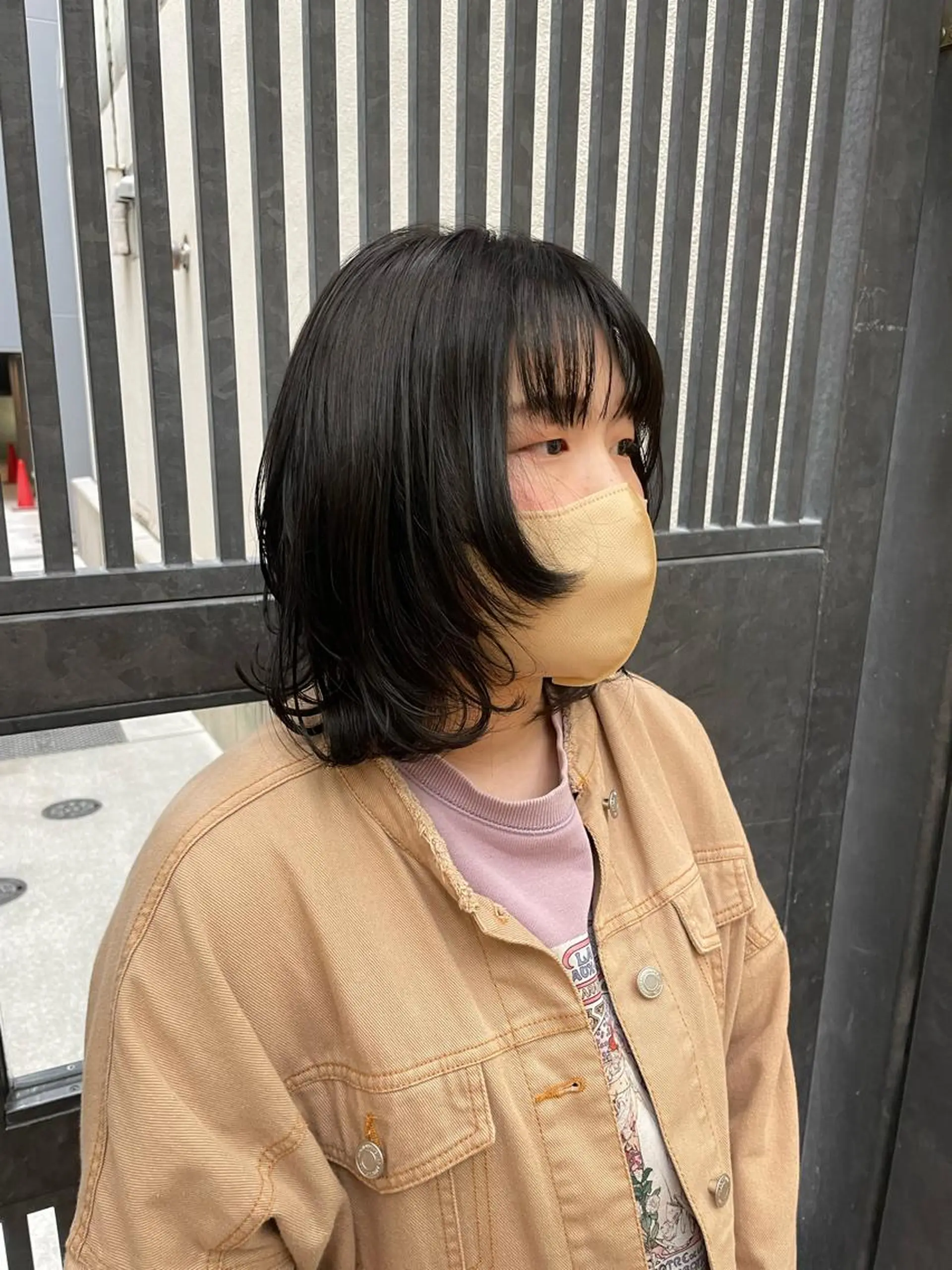 セミロング カット 透明感カラー／ 今城愛友花のヘアスタイル
