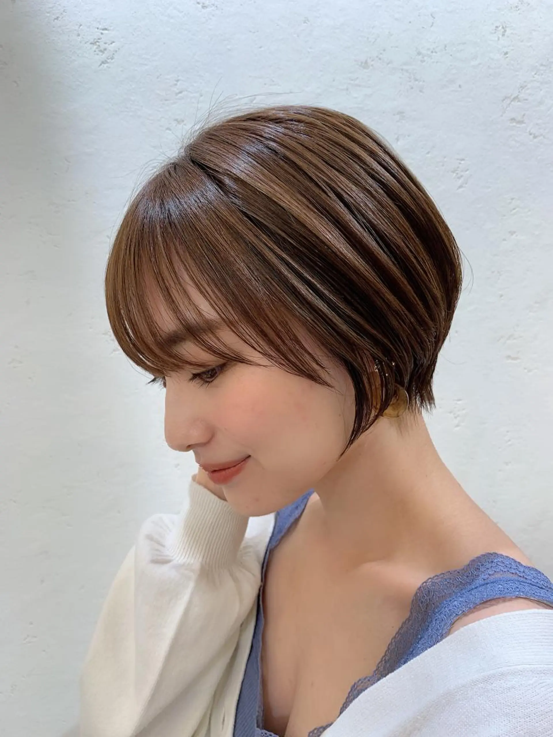 ショート レイヤー/韓国❣️ 髪質改善/e_kiのヘアスタイル