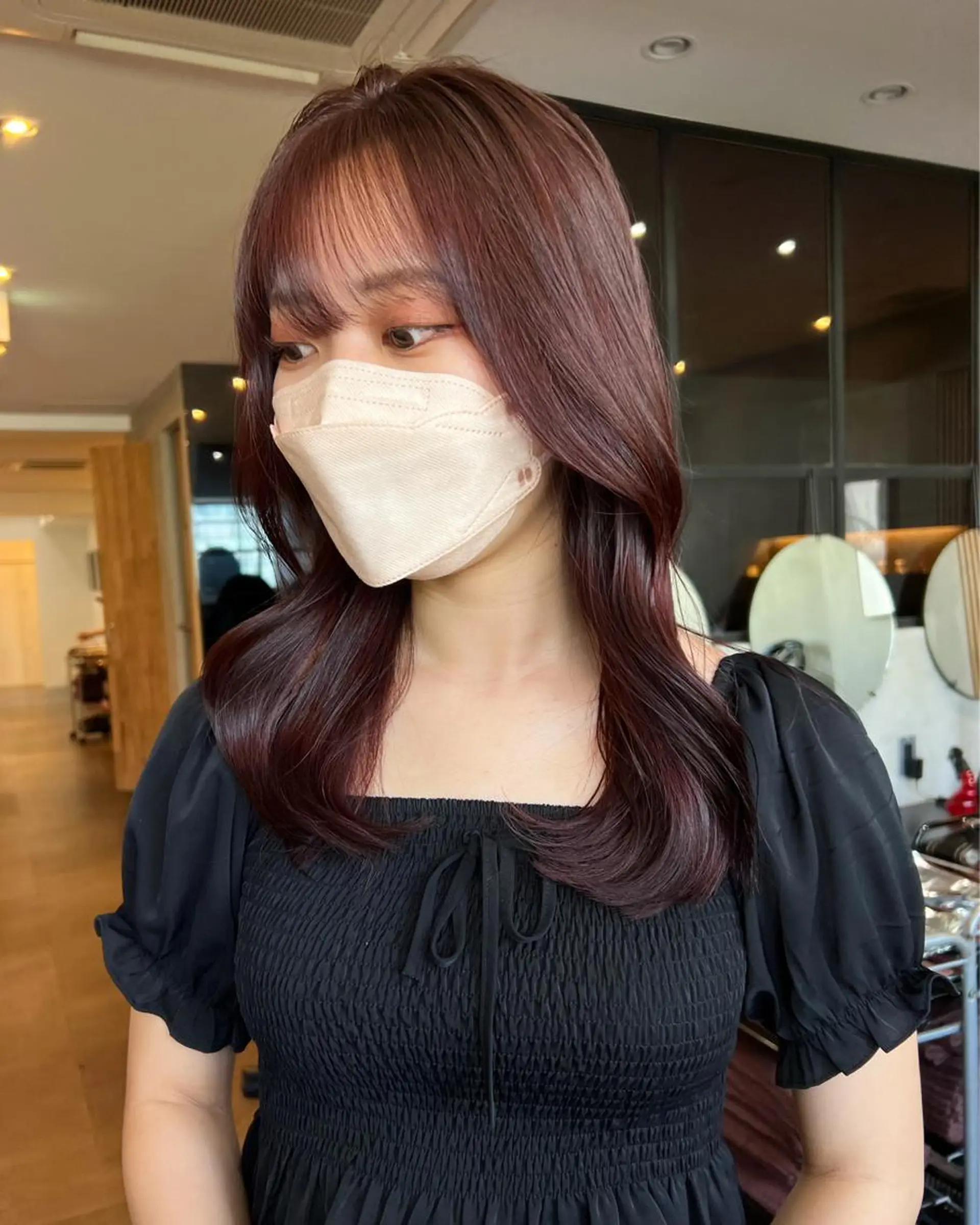 セミロング カット ヘアカラー 渋谷/暖色系カラー kotoha🍊のヘアスタイル