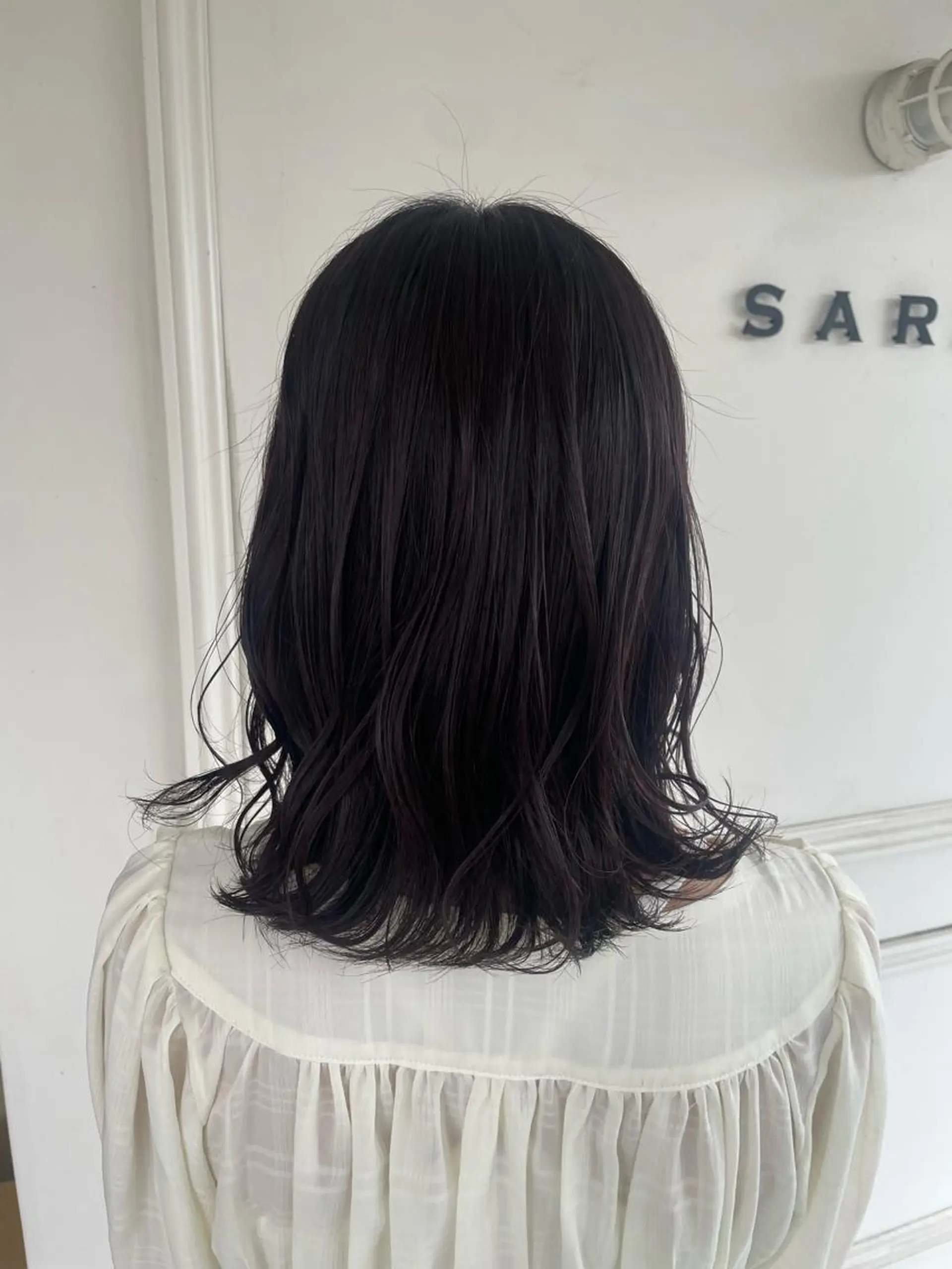 ミディアム カラー 長岡 香澄のヘアスタイル