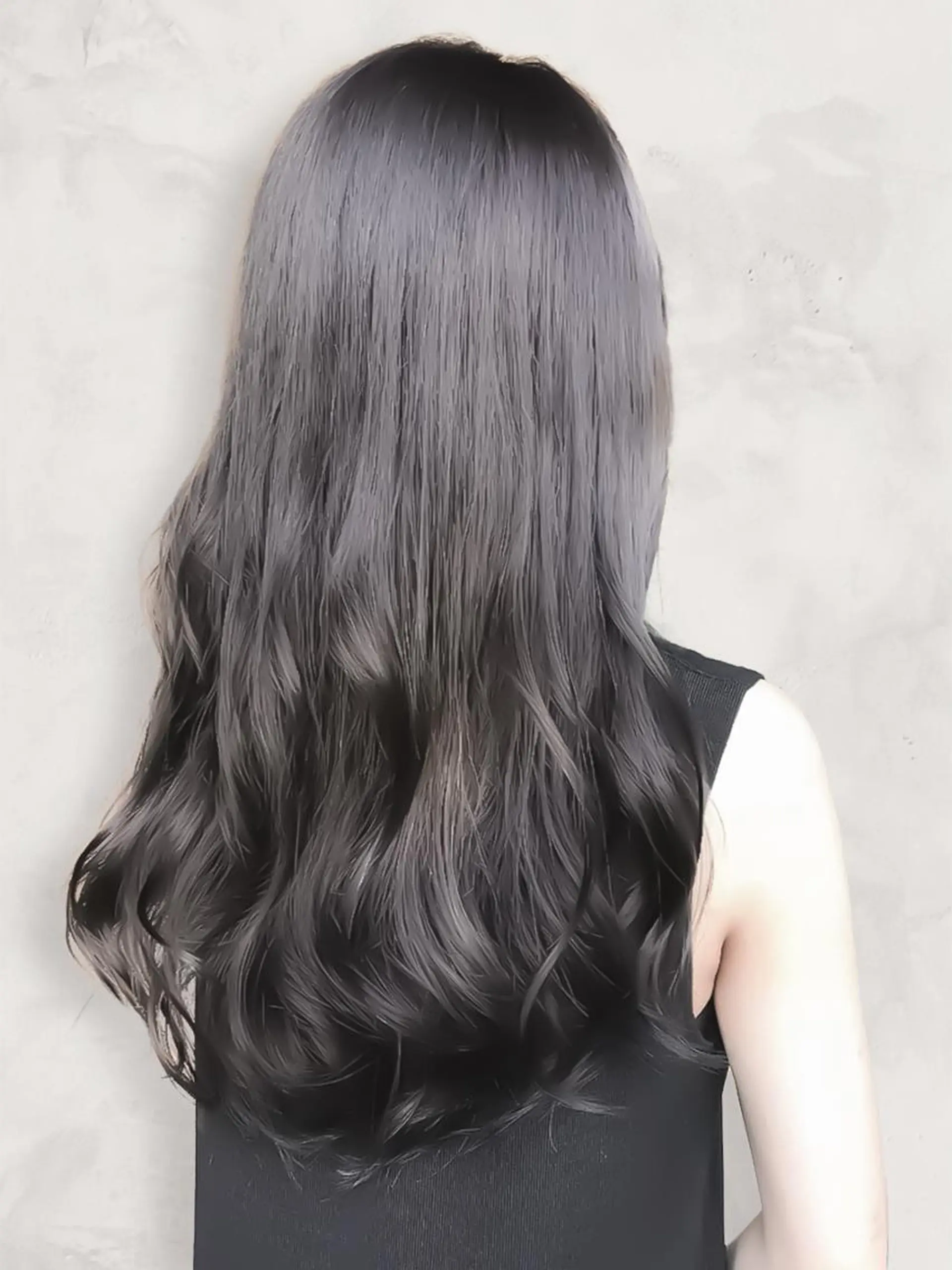カラー ロング 髪質改善 カット ヘアカラー トリートメント 永岡 はるのヘアスタイル