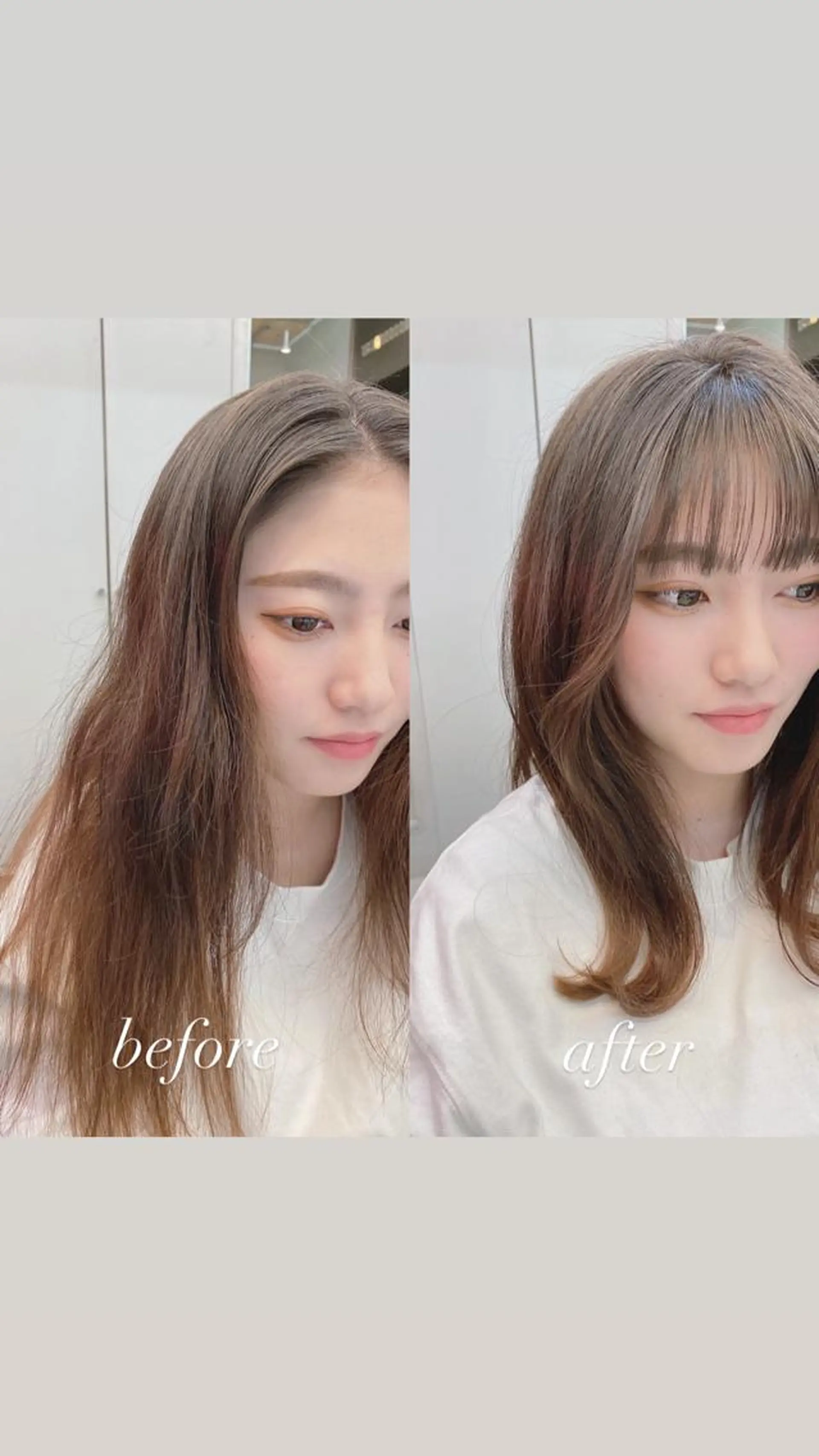 ミディアム 顔周りカット カット トリートメント ✨髪質改善職人✨ デザインカラー/若林のヘアスタイル