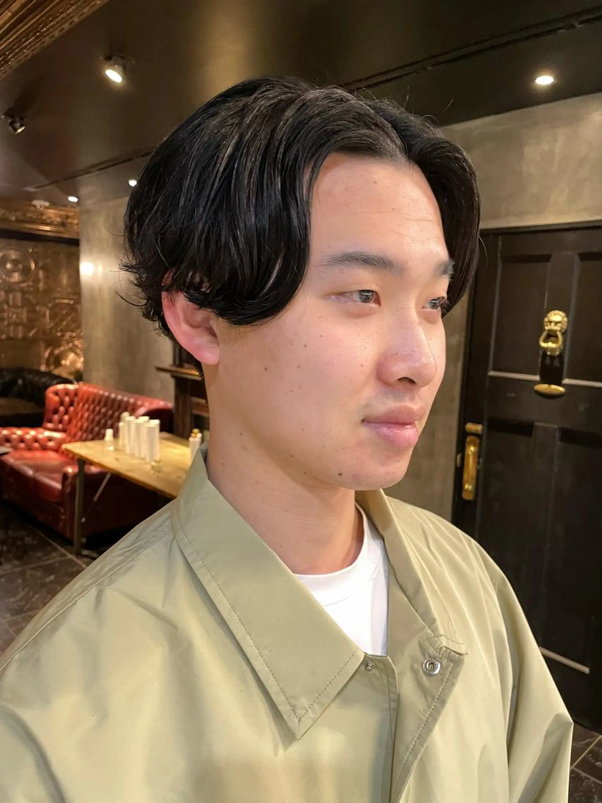 ショート パーマ ヘアアレンジ メンズ madokaレイヤー /暖色カラーのヘアスタイル