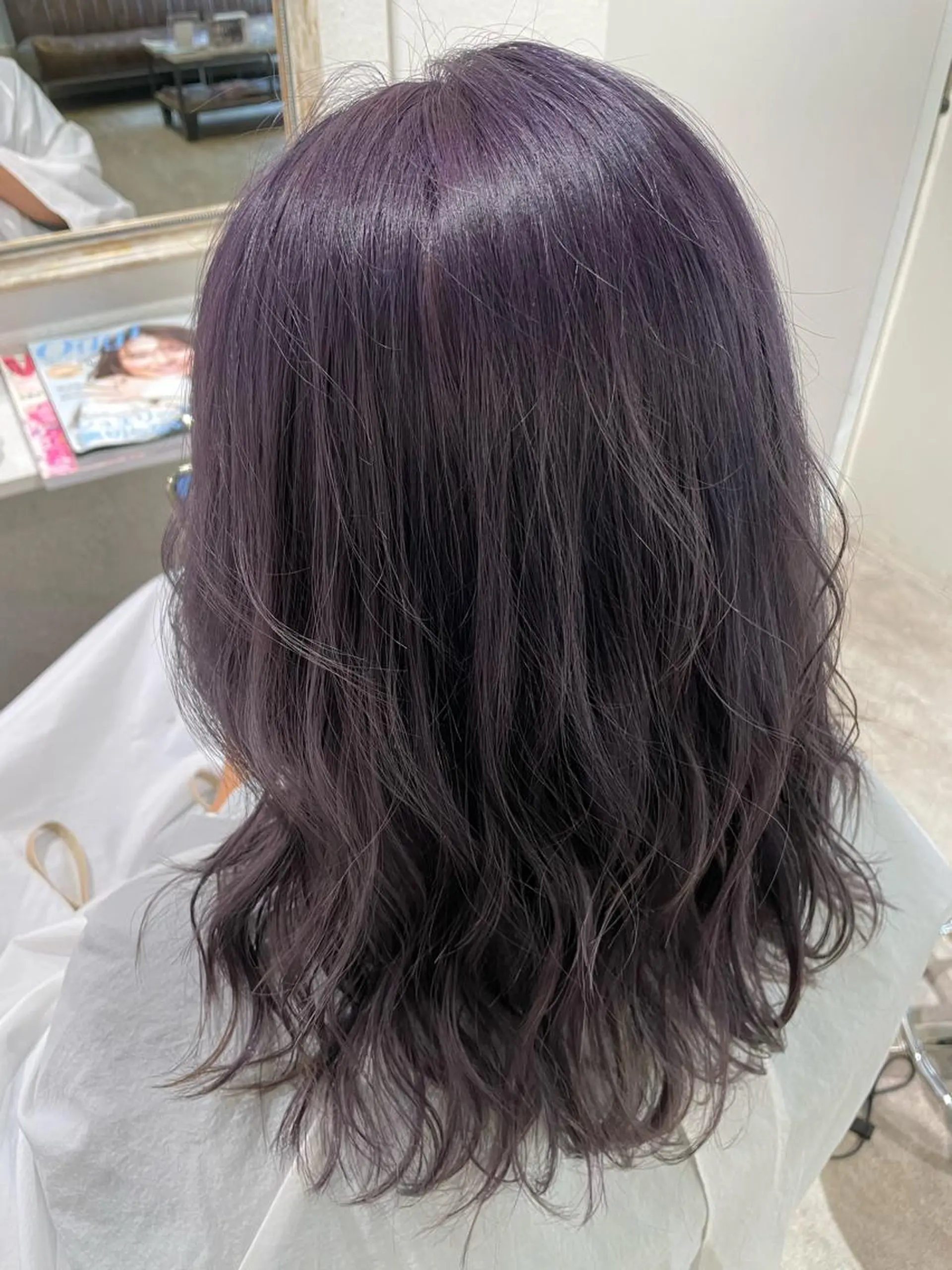ミディアム カラー 透明感カラー カット ヘアカラー トリートメント 渡辺 加菜子のヘアスタイル
