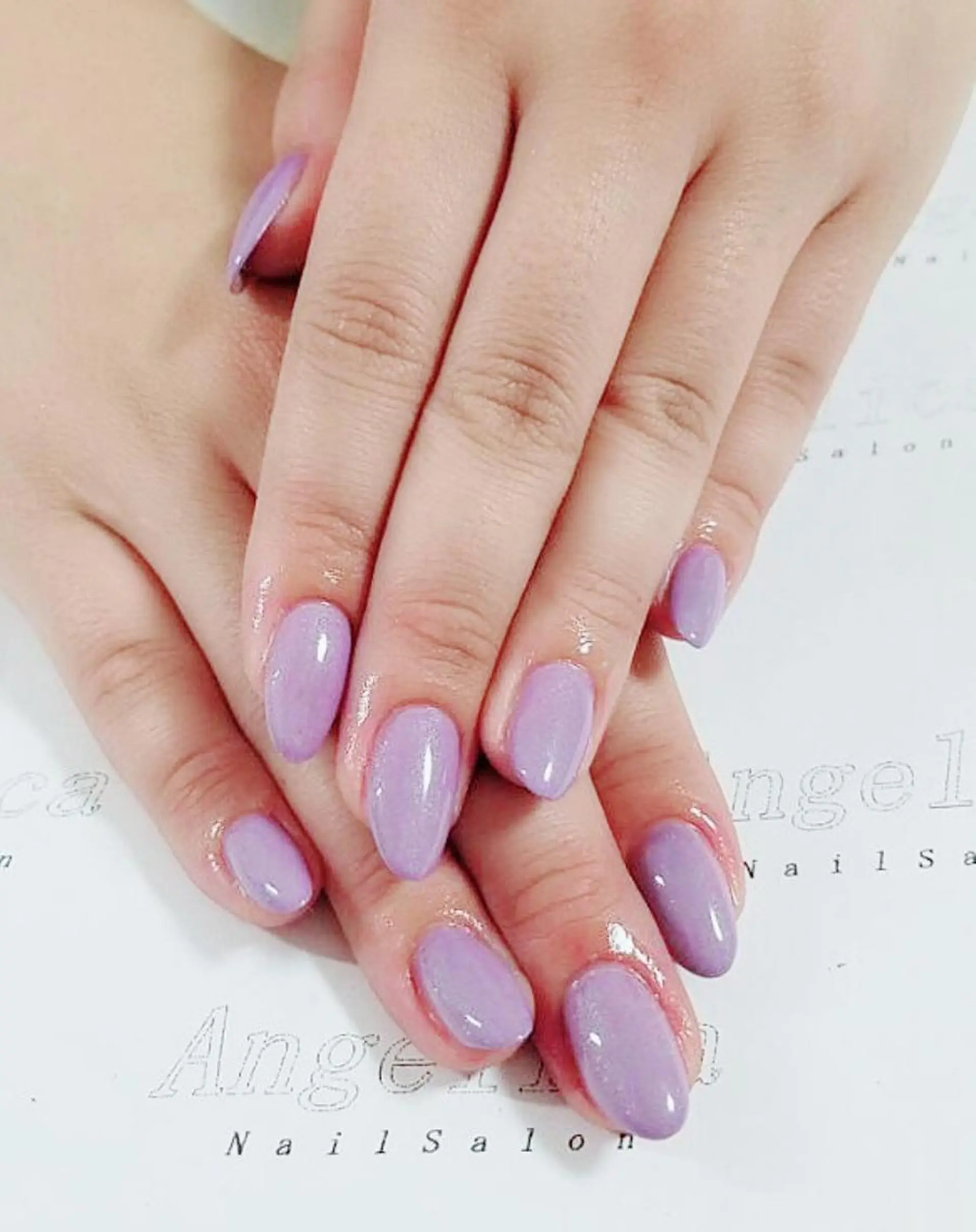 ネイル ワンカラーネイル Angelica ネイリストのネイルデザイン