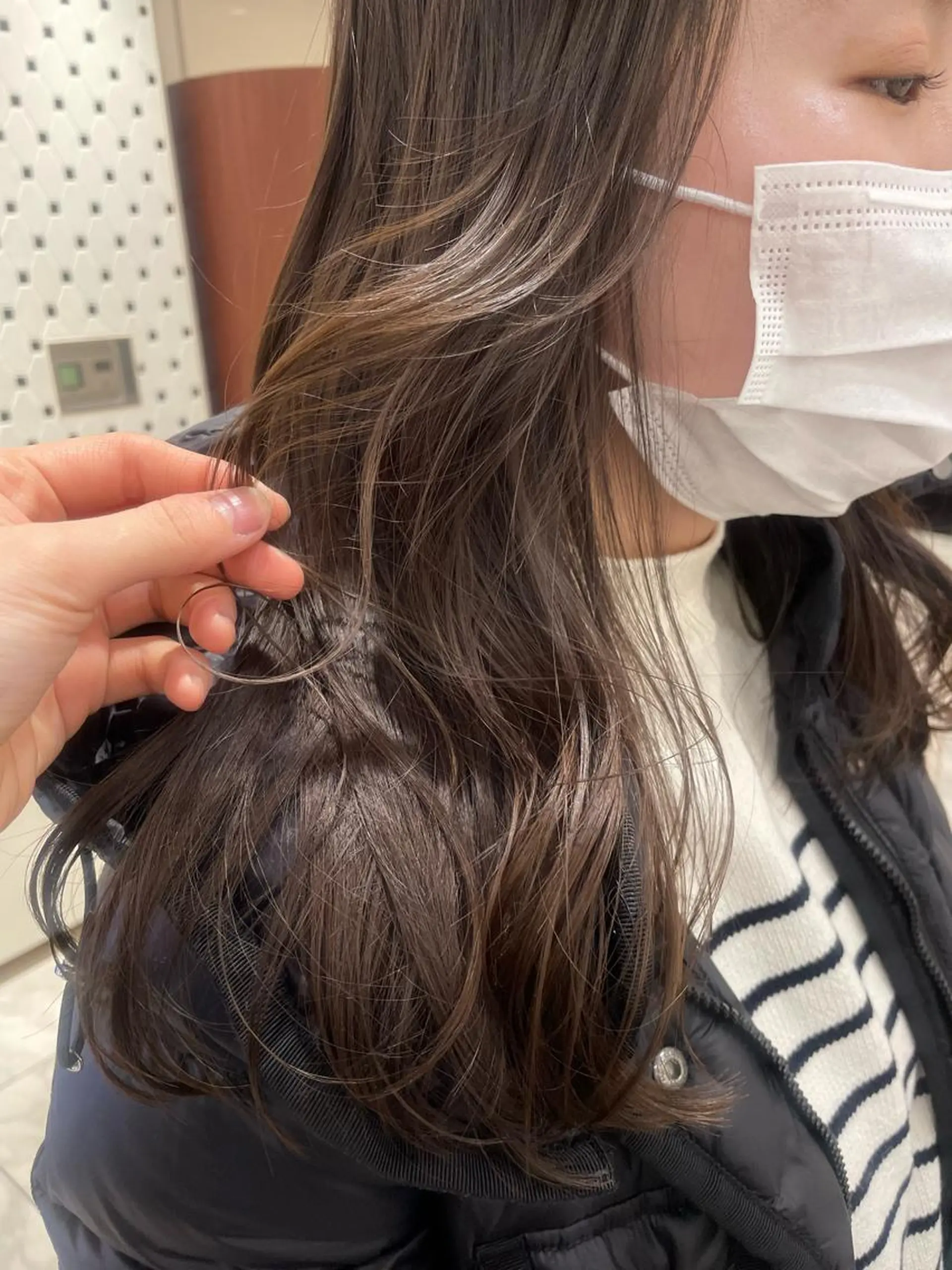 セミロング 韓国風パーマ/ヘア セット/店長みづきのヘアスタイル