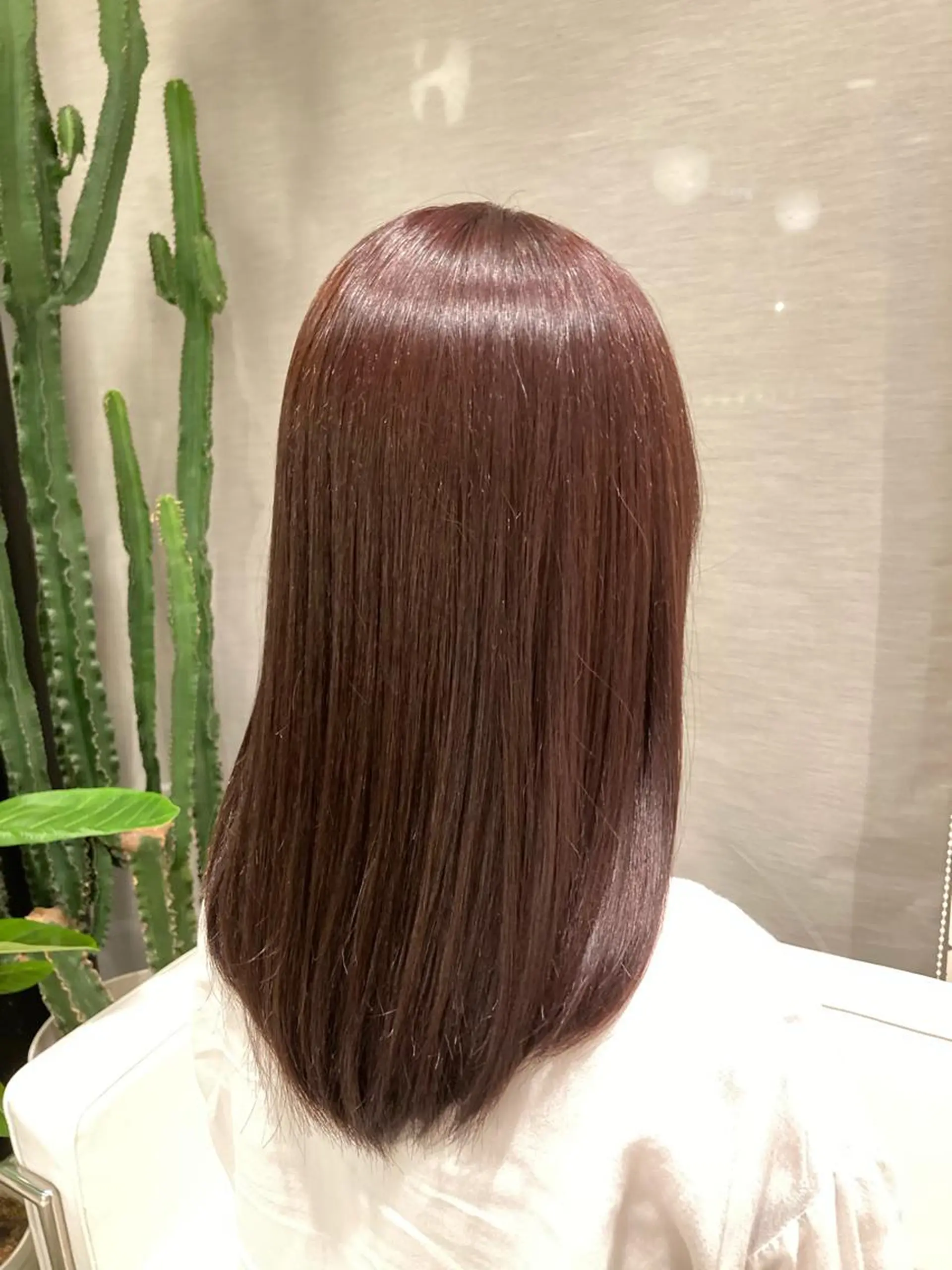 ロング カラー ピンクカラー カット ヘアカラー トリートメント ヘアセット 🍑まき/カット /髪質改善カラー🍑のヘアスタイル