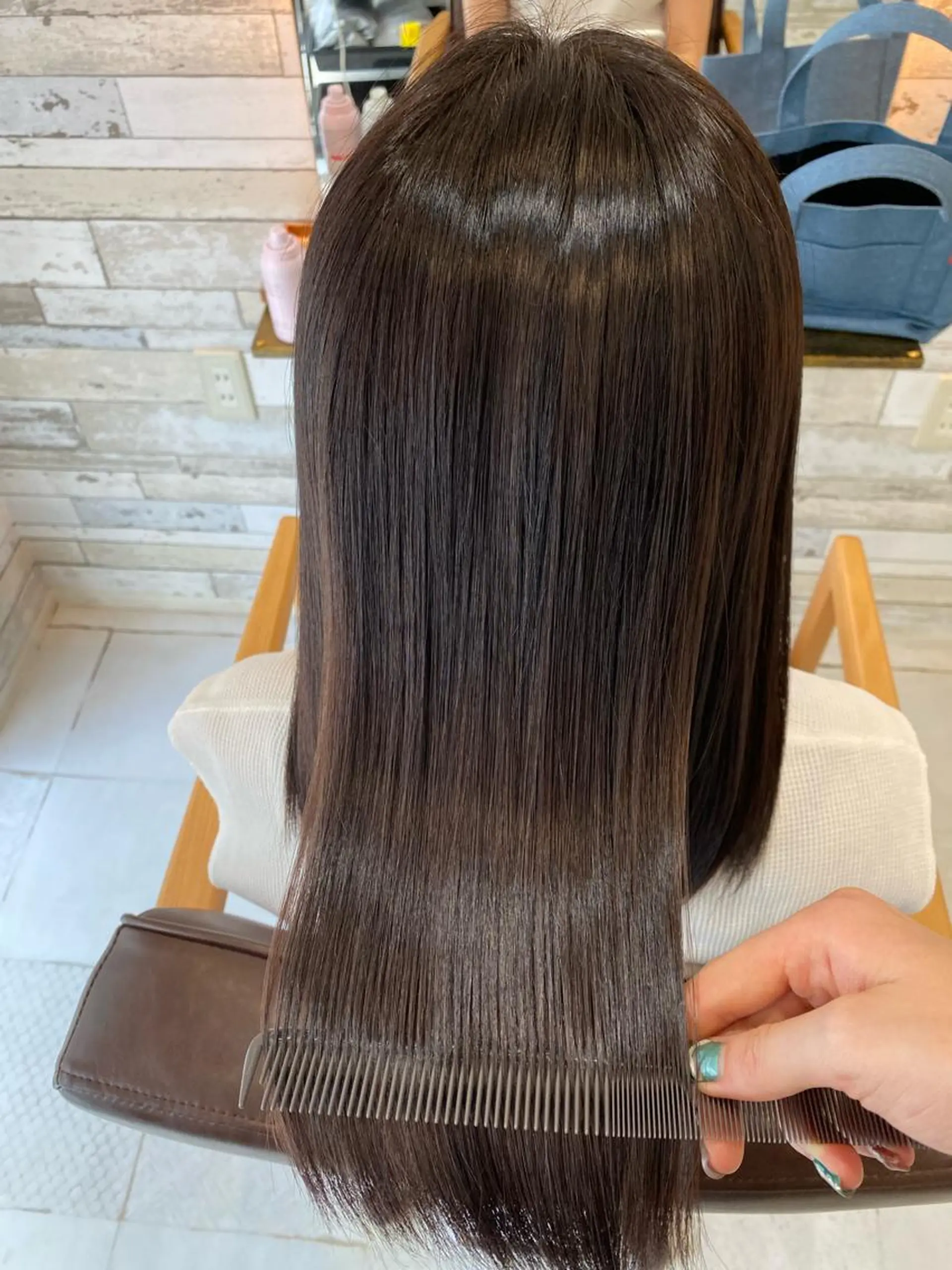 ロング トリートメント 縮毛矯正 トリートメント 艶髪🫧髪質改善🌿 結城綾菜のヘアスタイル