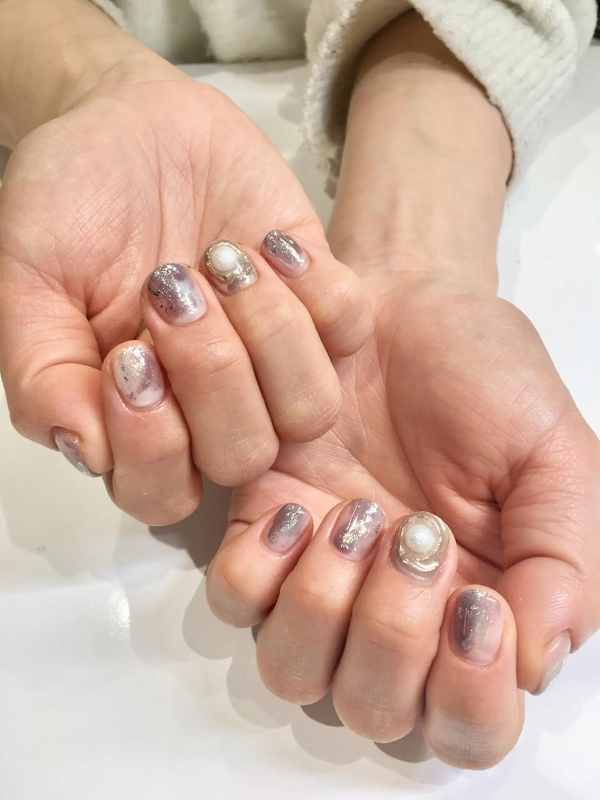 ネイル ニュアンスネイル ハンドネイル 佐藤 まりえのネイルデザイン