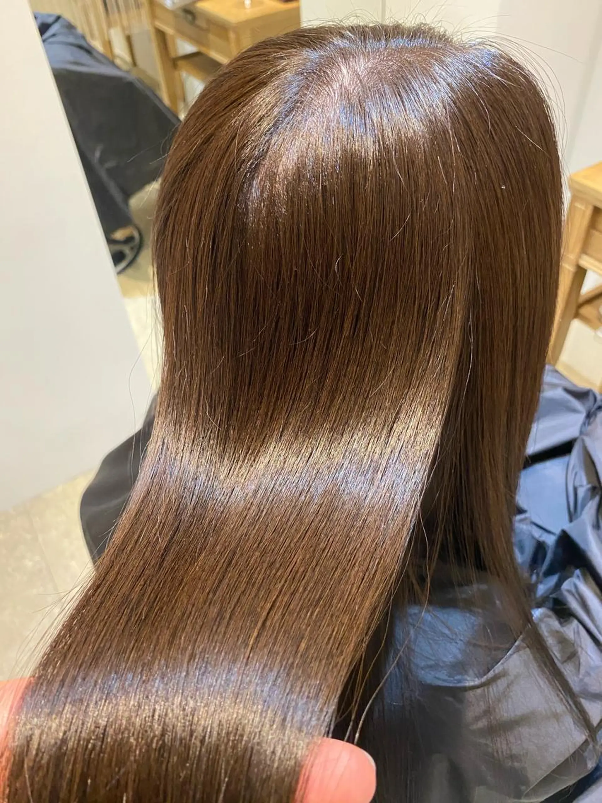 ロング カット ヘアカラー パーマ 縮毛矯正 トリートメント AUBEHAIRpeony所属・山形酸性ストレート 古川✂︎のヘアスタイル