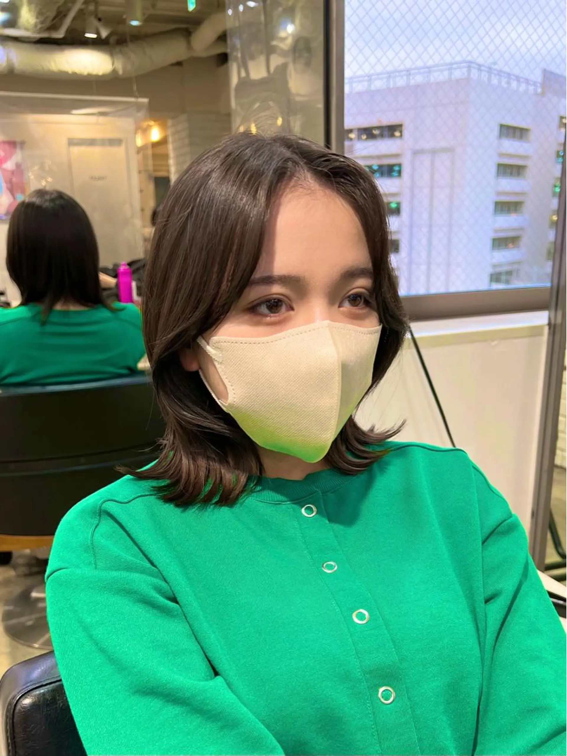 ミディアム くびれヘア 韓国風ヘア 【くびれヘア】 joule小木曽輝のヘアスタイル