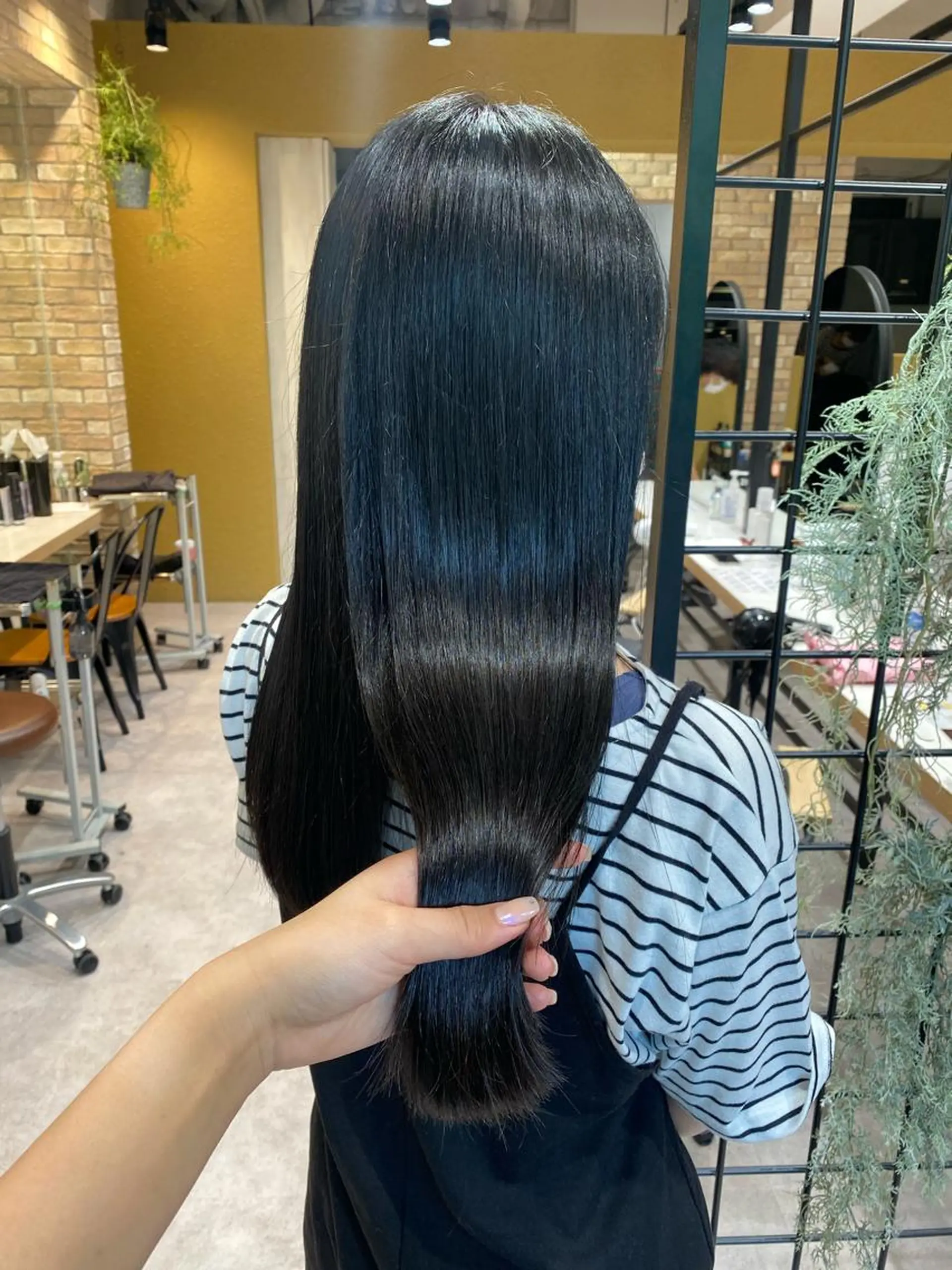 ロング カット 縮毛矯正 透明感/レイヤー カット🎀マコのヘアスタイル