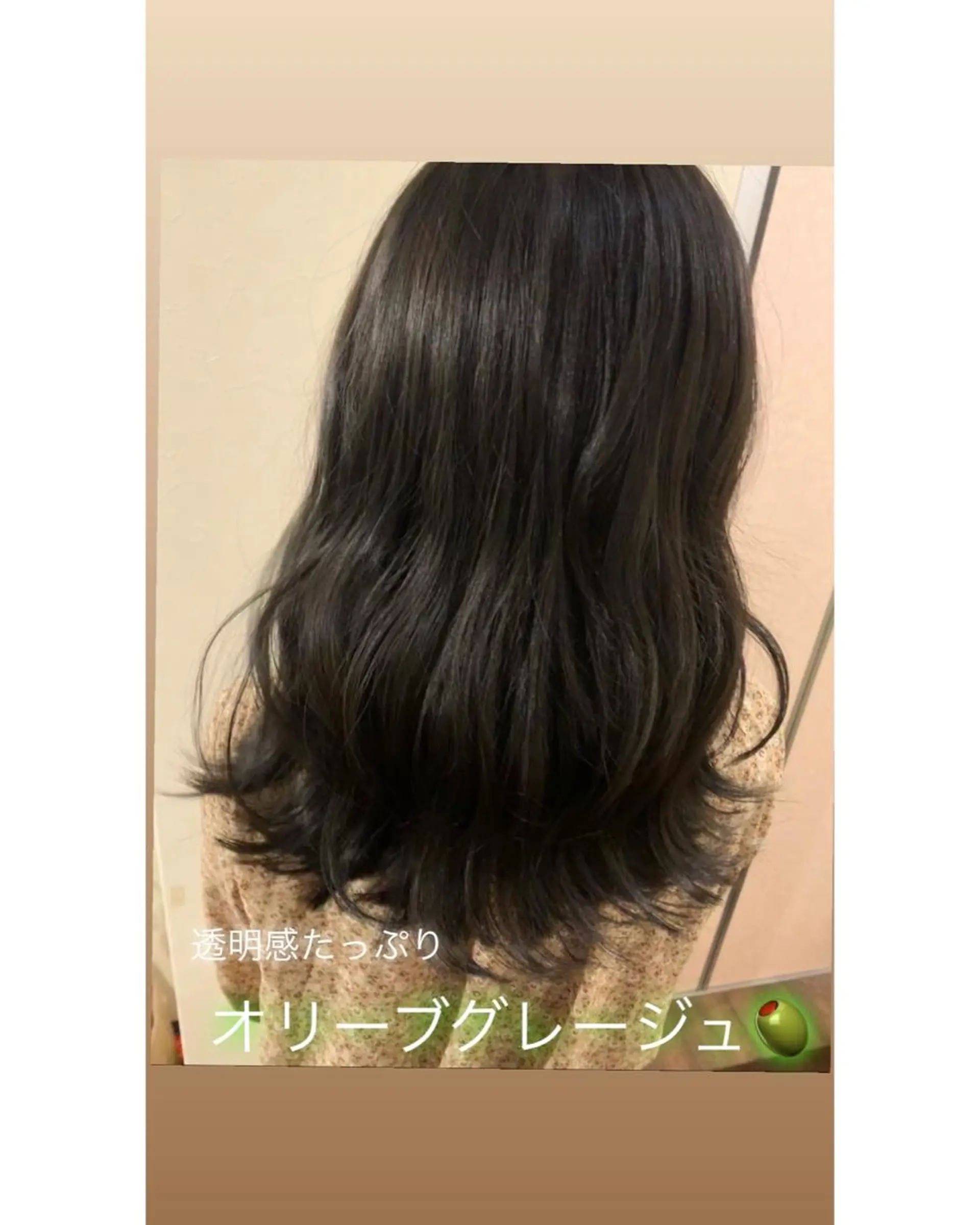 ミディアム カラー アッシュ 透明感カラー グレージュ オリーブグレージュ オリーブグレー LUCIA所属・透明感カラー/ブリー チ無し/瀧田恭平のヘアスタイル