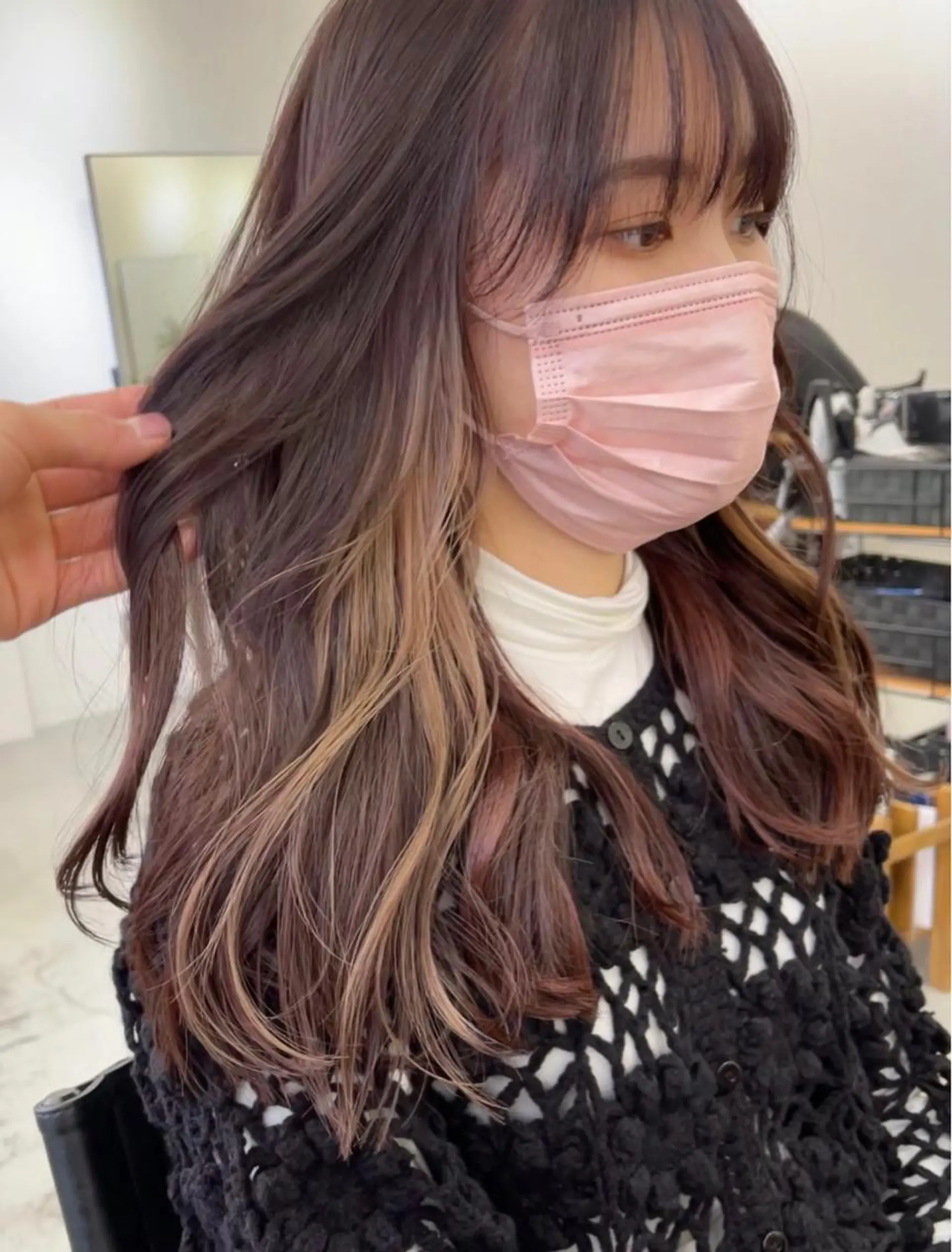 セミロング ブリーチダブルカラー 【koide】のヘアスタイル
