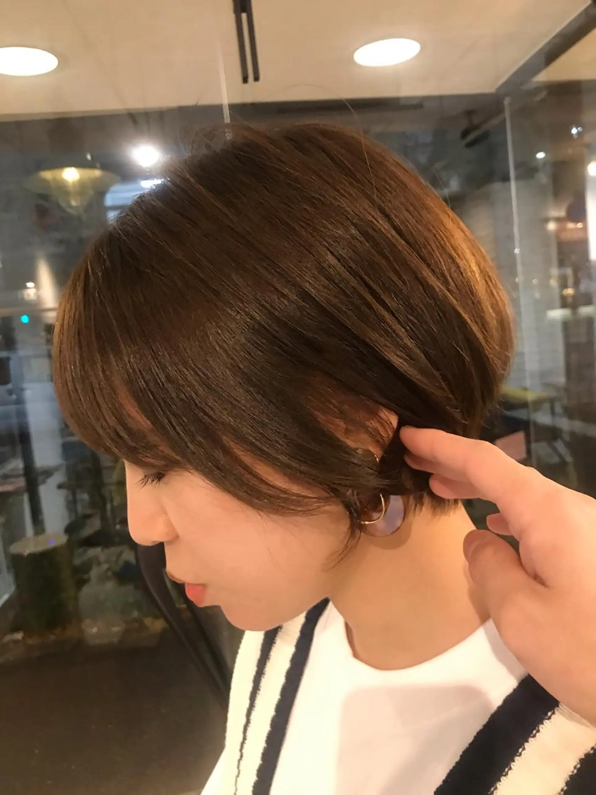ショート ショートボブ ボブ ショートヘア 渋谷 ミモザワークス タニグチヨシユキのヘアスタイル