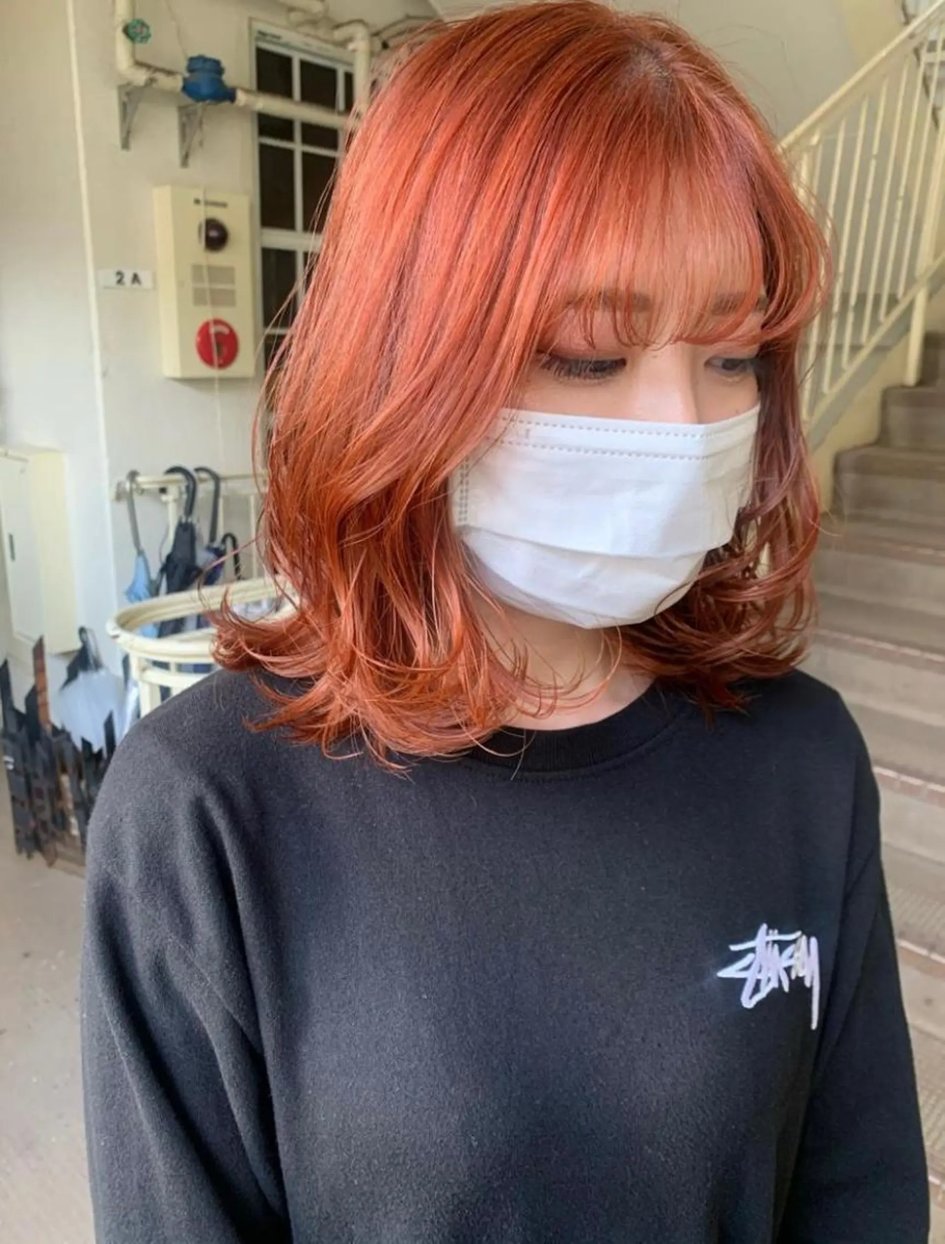 ミディアム カット ヘアカラー トリートメント ヘアセット 🍊 MOEKO🍊のヘアスタイル