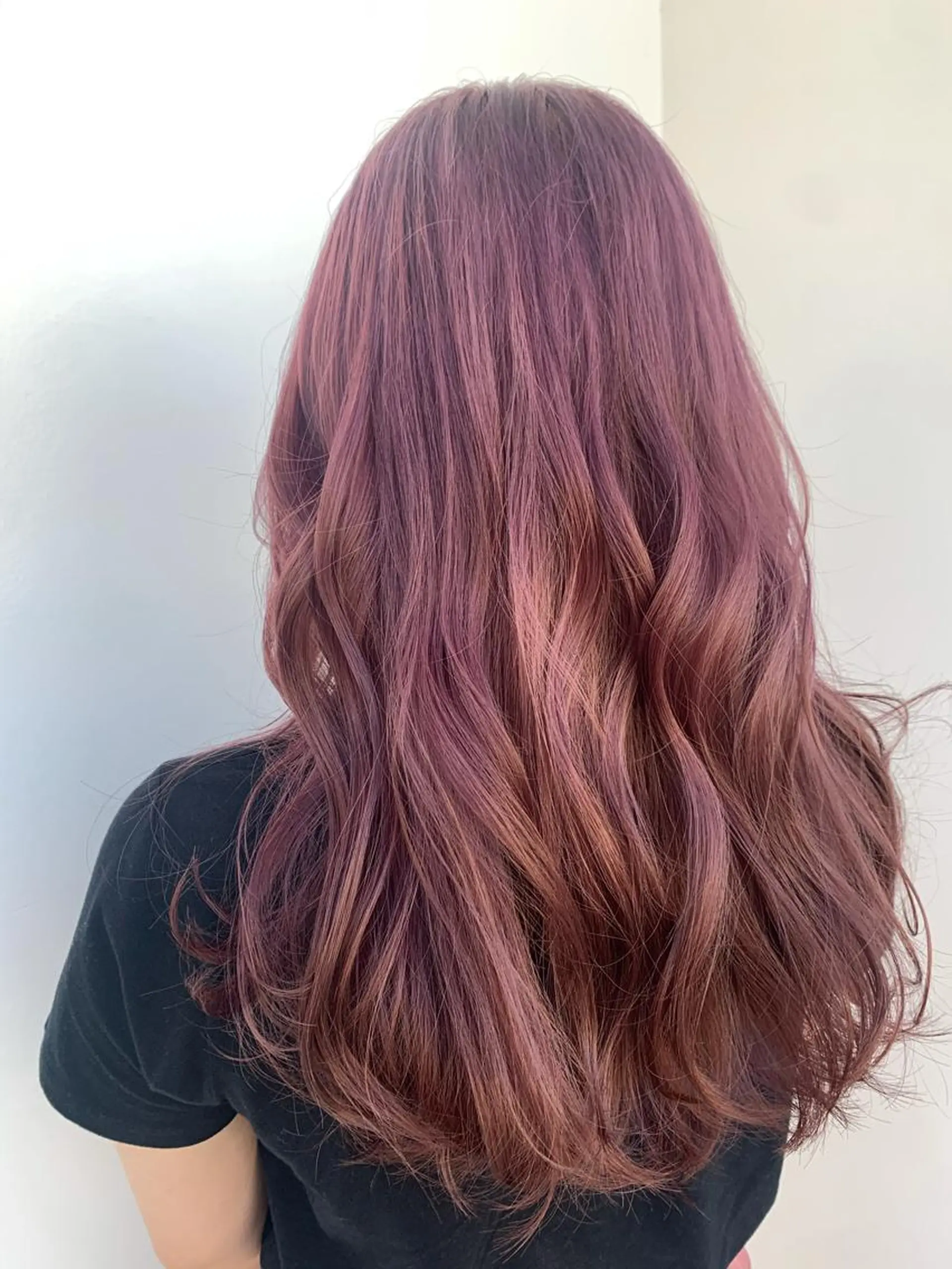 セミロング カラー ブリーチ ピンクカラー ヘアカラー 中目黒🌼 🌼ハナのヘアスタイル