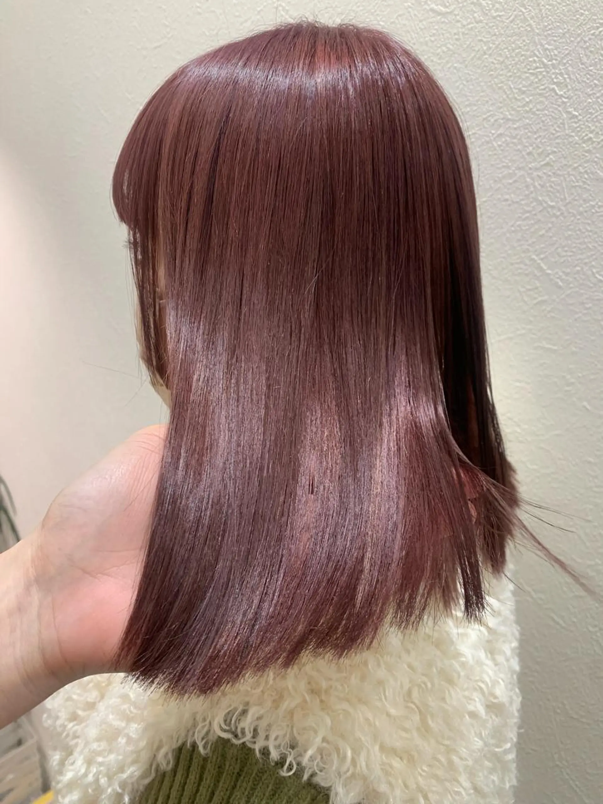 ミディアム カラー ヘアカラー トリートメント hub hair レイヤー/透明感のヘアスタイル