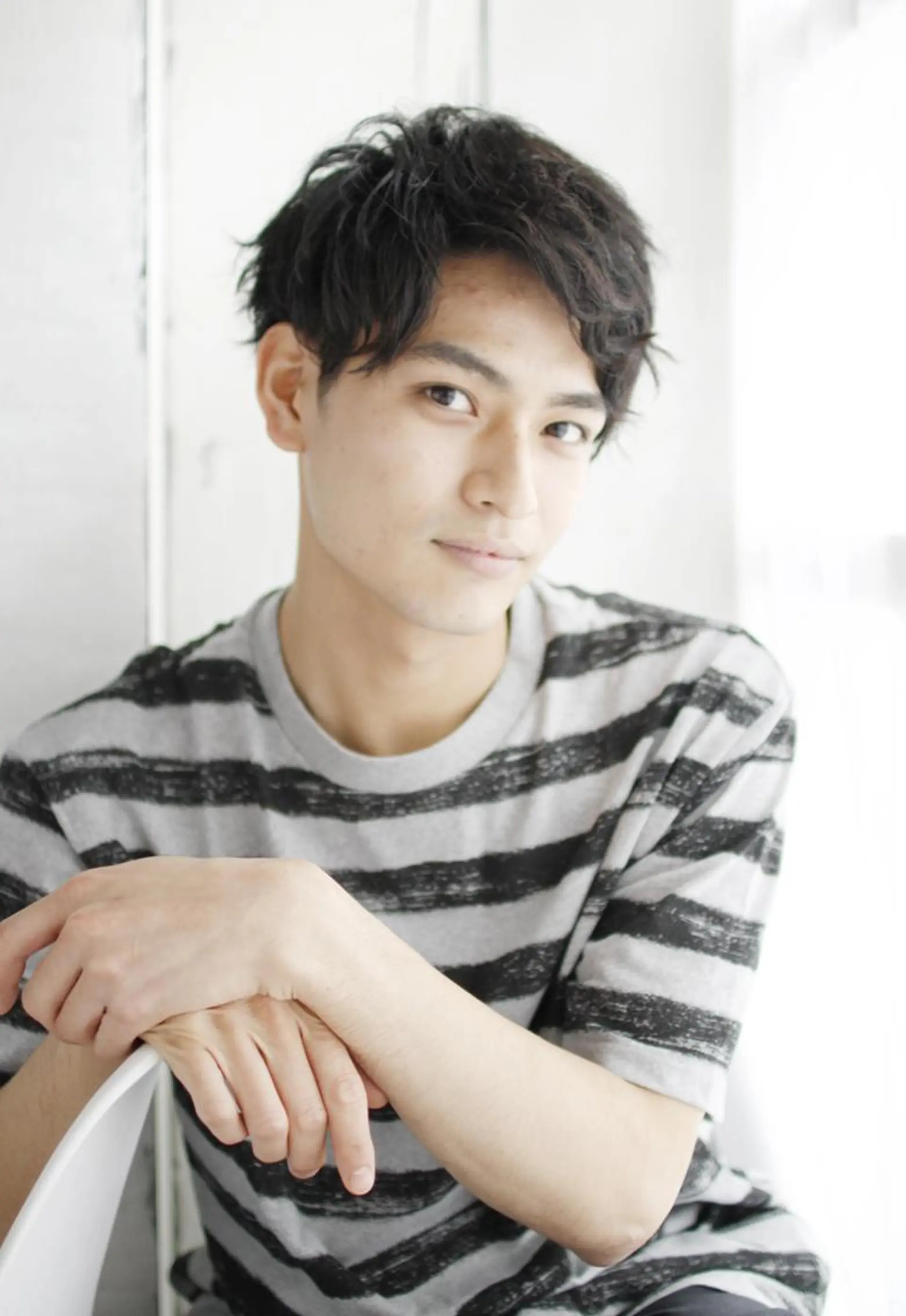 ショート パーマ メンズ あずまぐち めぐみのヘアスタイル