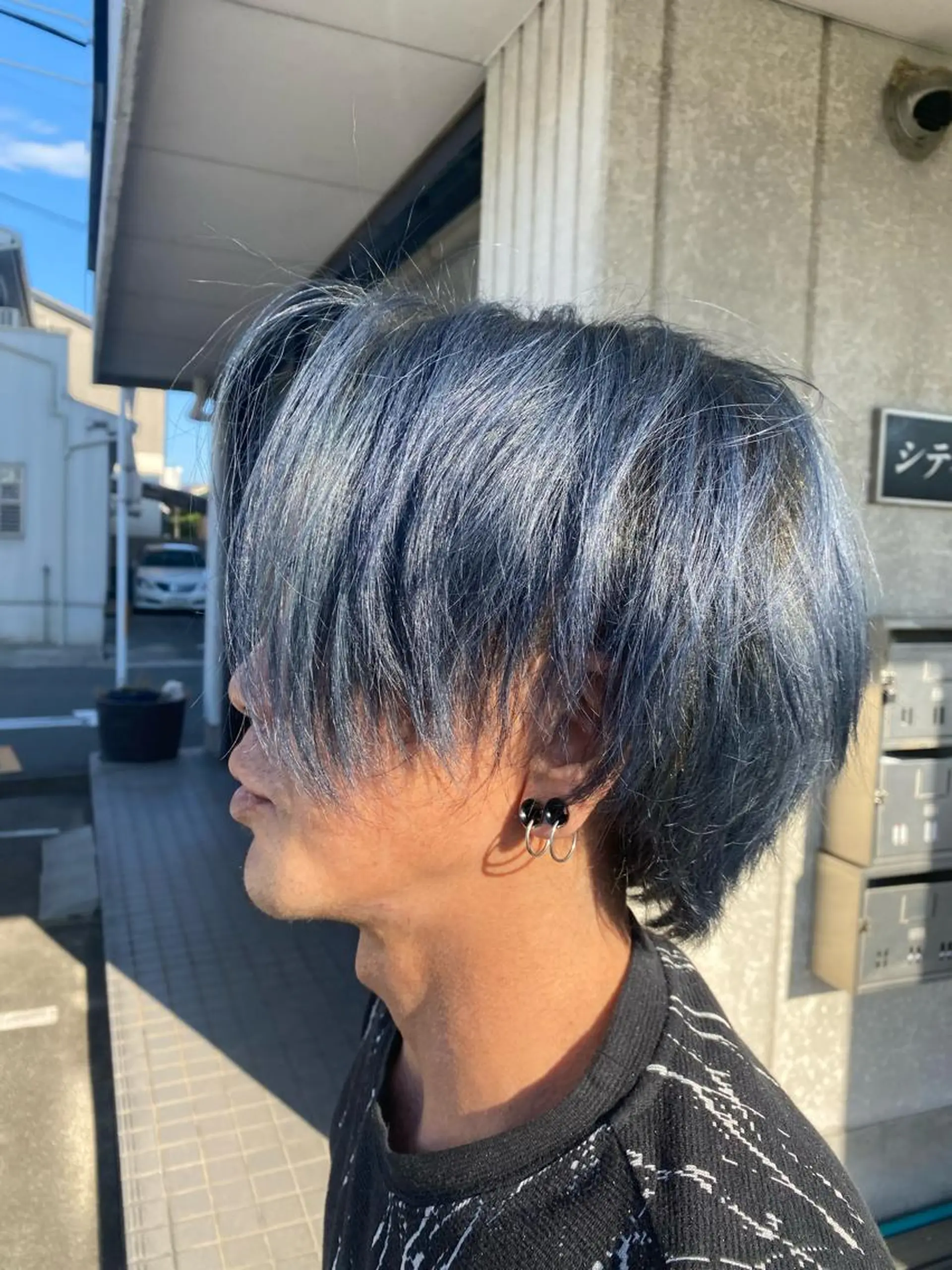 ショート カラー メンズ カット ヘアカラー rian 宮前所属・田崎 暁大のヘアスタイル