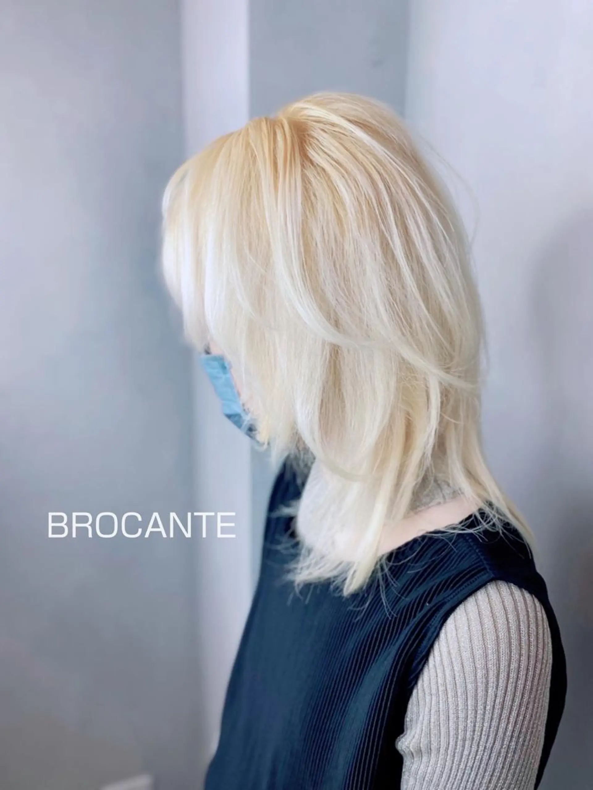 ミディアム カラー ブリーチ ケアブリーチ ウルフカット ヘアカラー トリートメント BROCANTE✂︎ karasawa.nのヘアスタイル